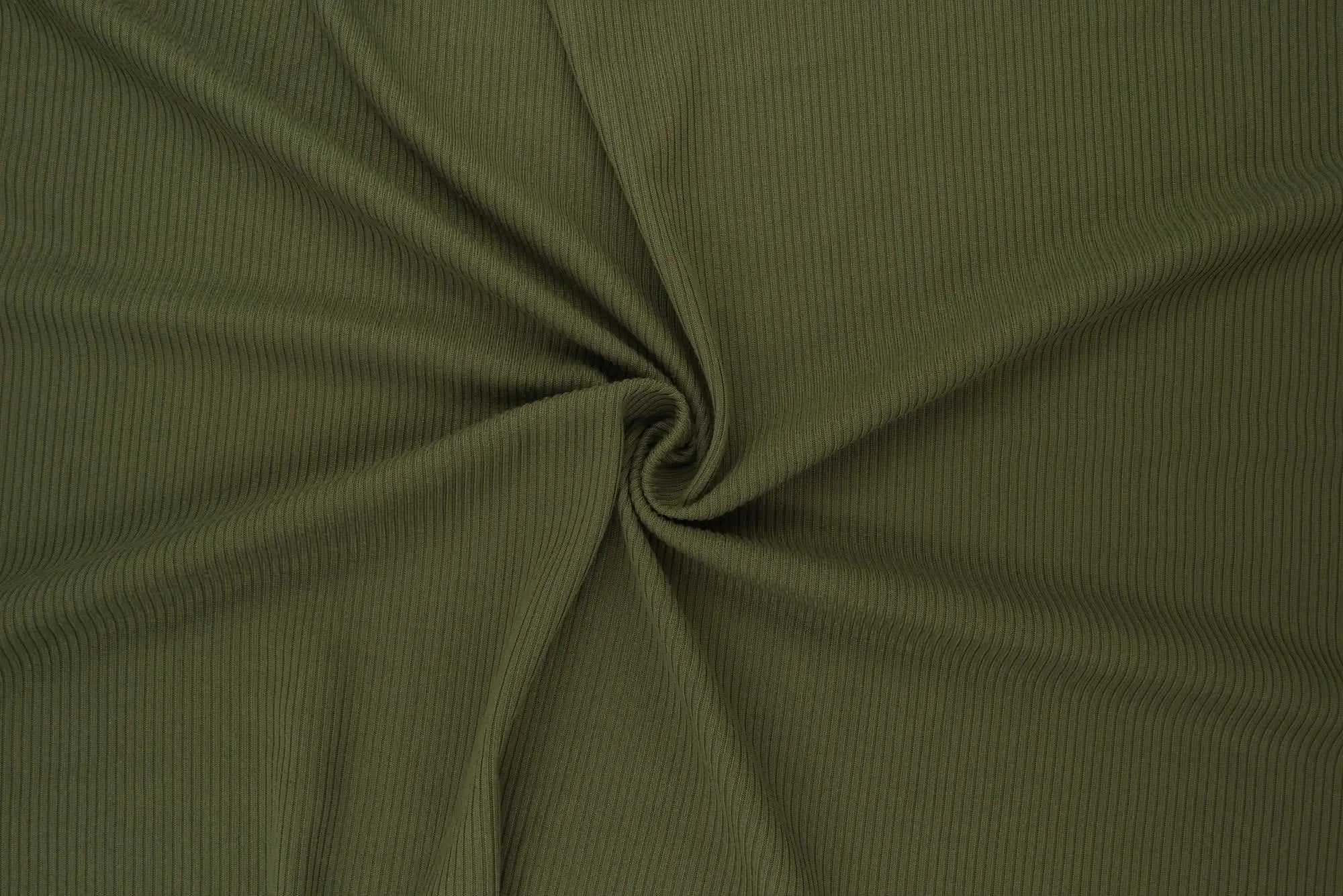 Rib Solid Stretch Knit Fabric - KNT4114