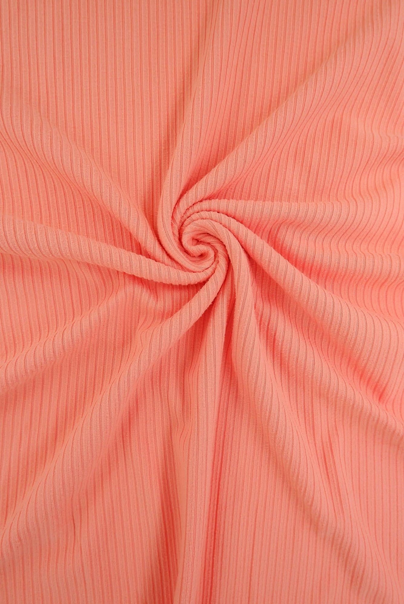 Rib Solid Stretch Knit Fabric - KNT4151