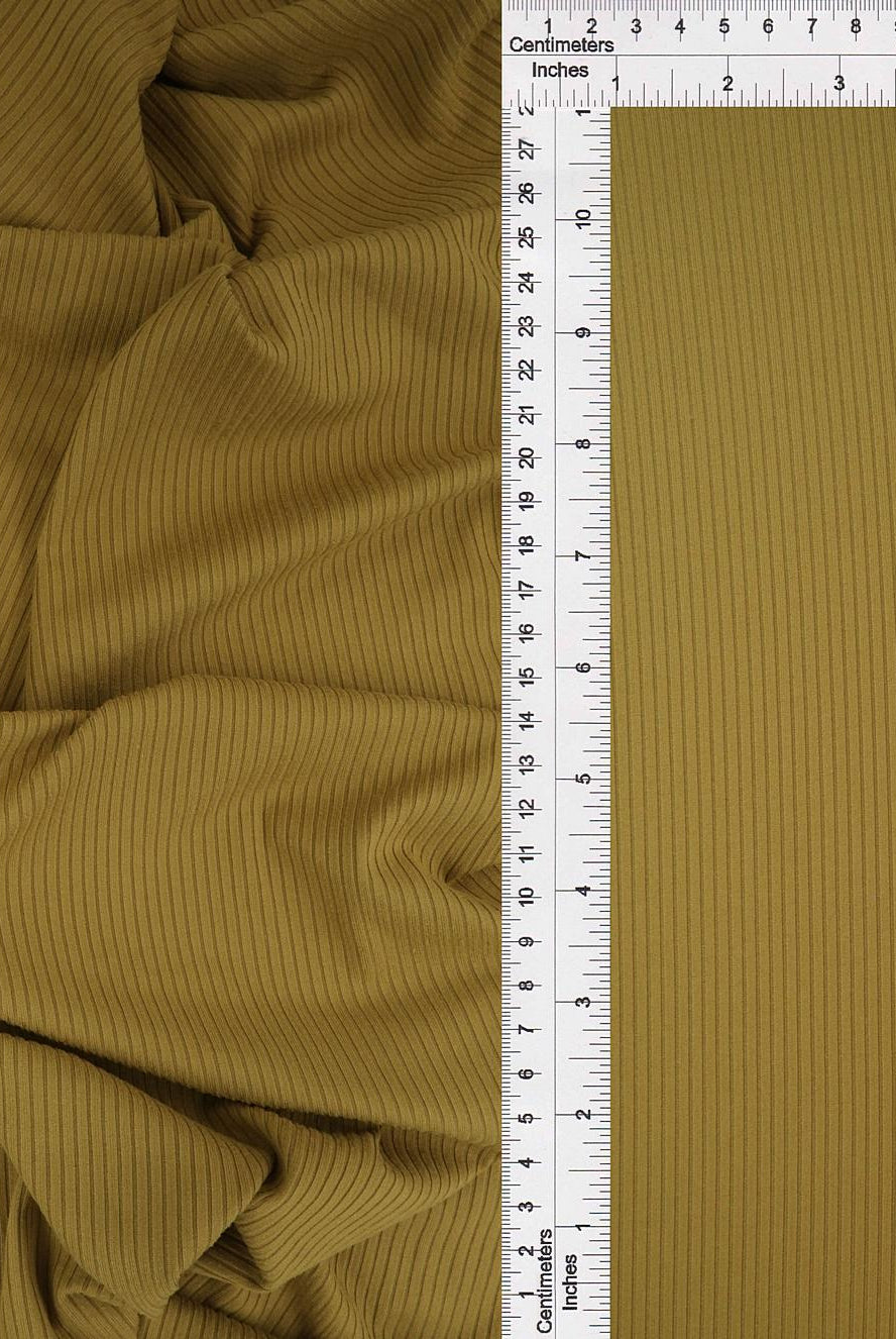Rib Solid Stretch Knit Fabric - KNT4151