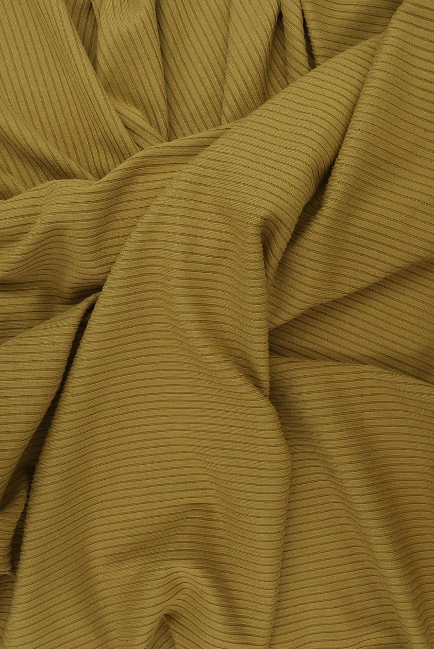 Rib Solid Stretch Knit Fabric - KNT4151