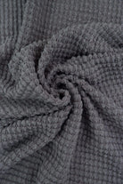 KNT4190 GREY ACTIVEWEAR BOTTOMS CAMI DRESS KNIT LOUNGEWEAR NO-PRINT POLYESTER RAYON SOLID SPANDEX STRETCH SWEATER TOPS TUNICS WAFFLE