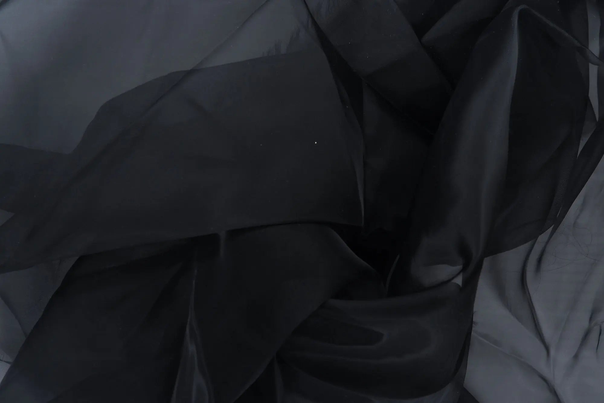 POP4194 BLACK BLOUSE BODYSUIT CAMI NO-PRINT NYLON ORGANZA POLYESTER SOLID T-SHIRT TOPS TUNICS WOVEN