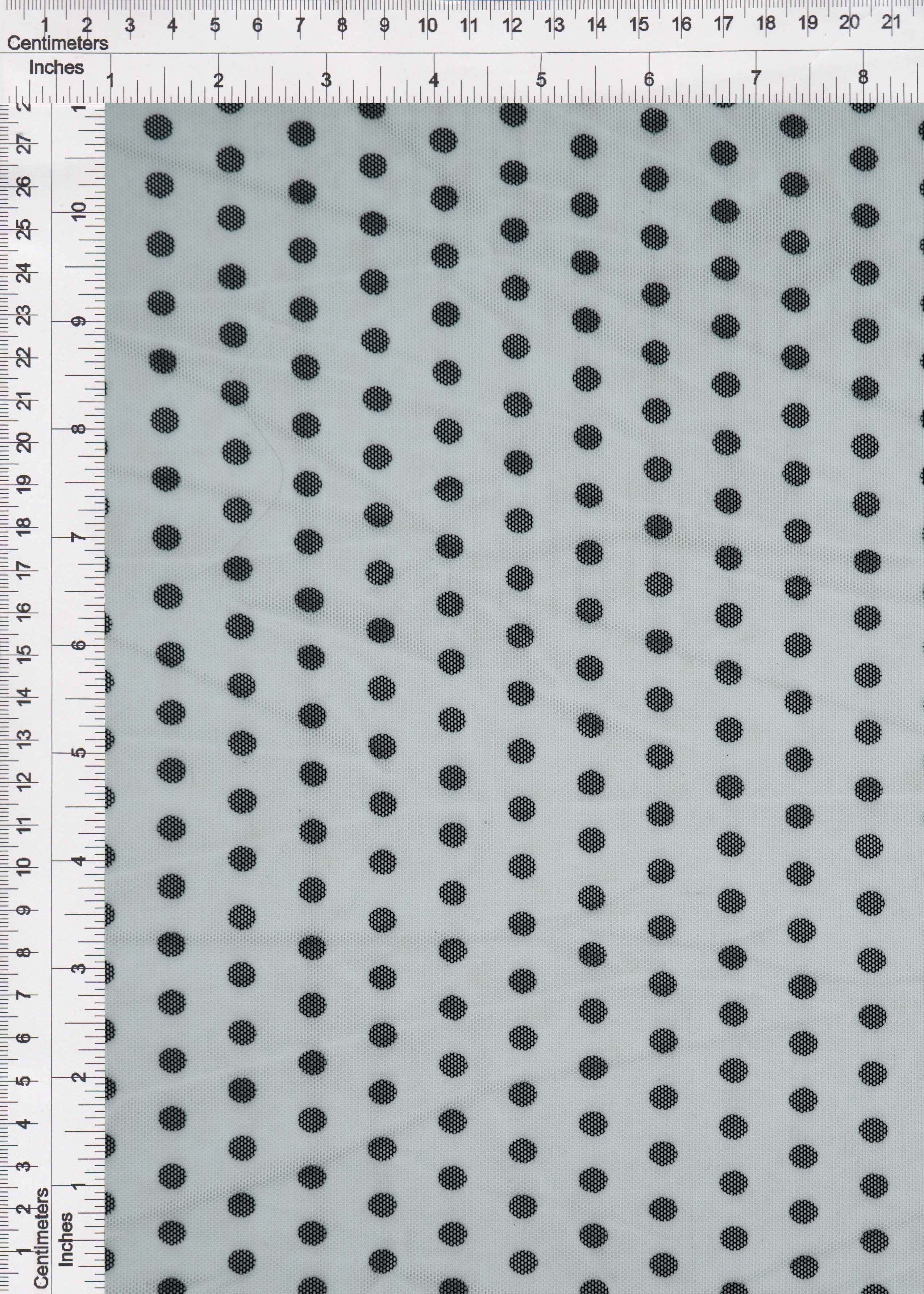 Polka Dot Mesh Stretch Fabric - MESH-DU1128