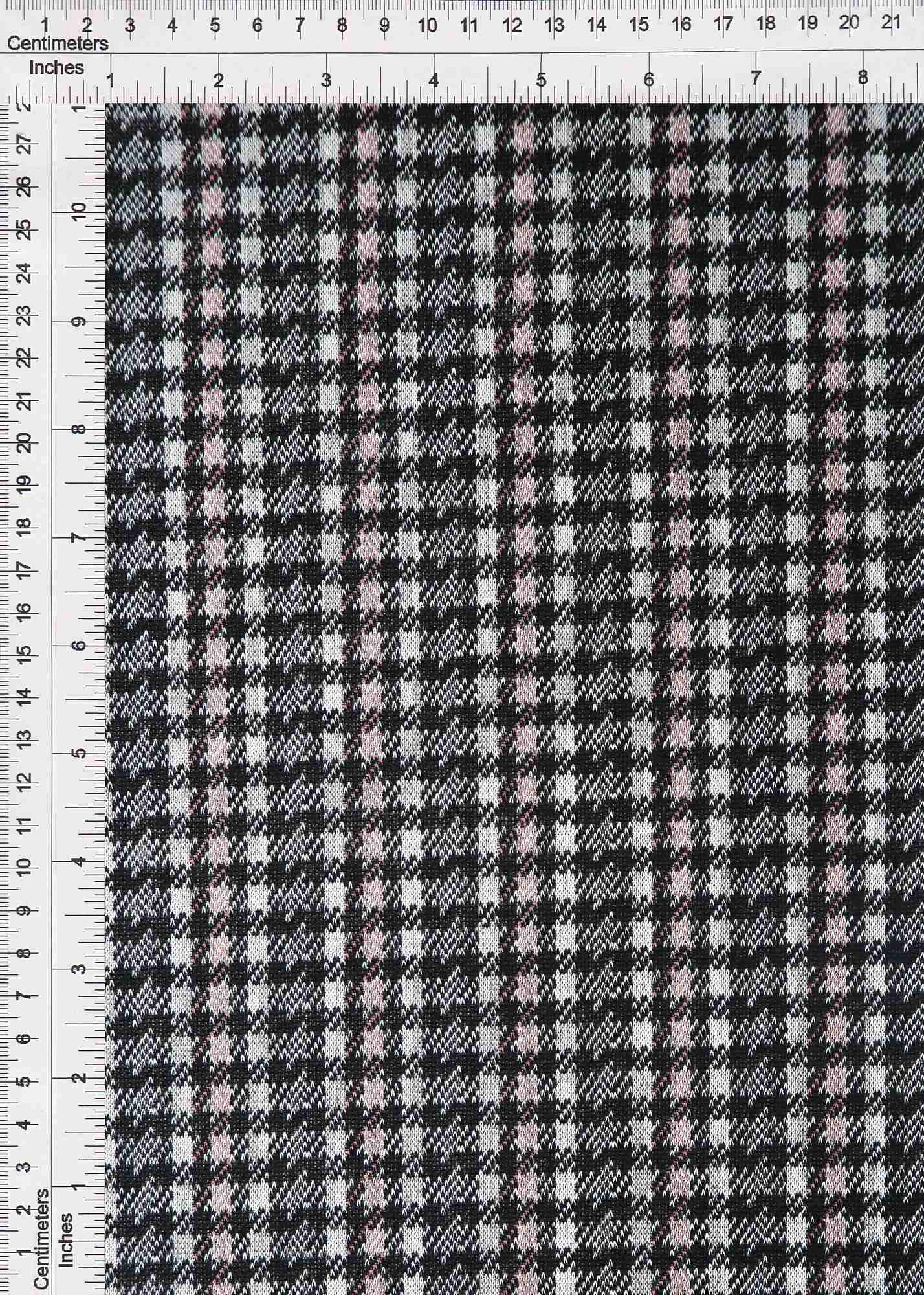 Double Knit Jacquard Plaid Stretch Fabric - KNT4210