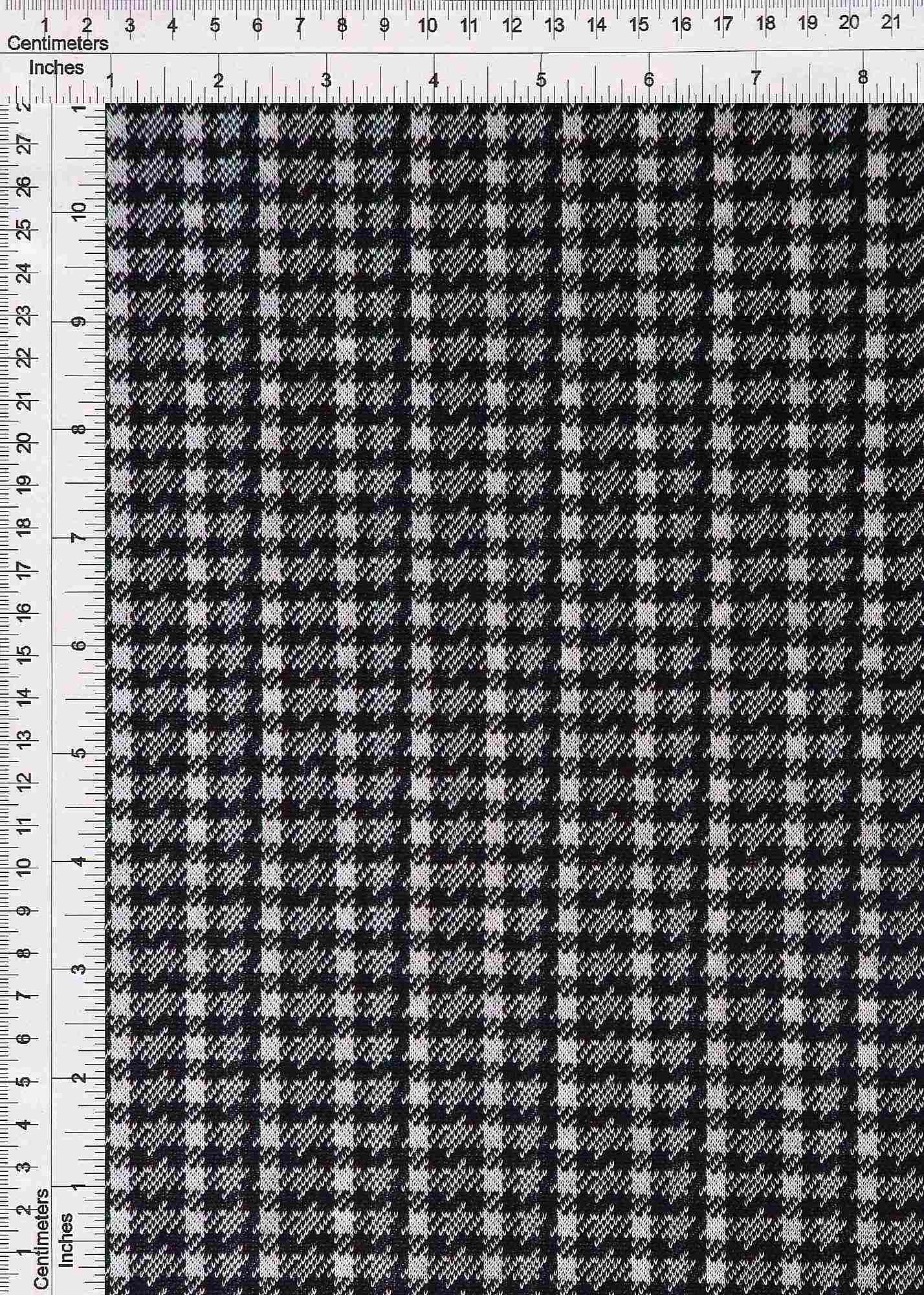 Double Knit Jacquard Plaid Stretch Fabric - KNT4210