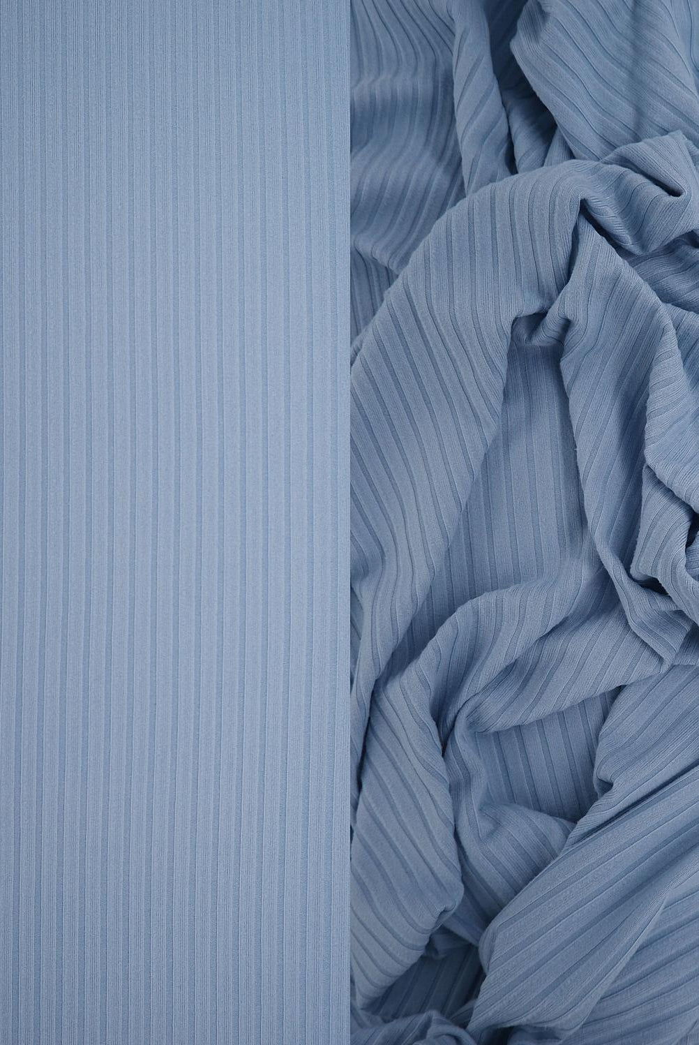 Rib Solid Stretch Knit Fabric - KNT4135