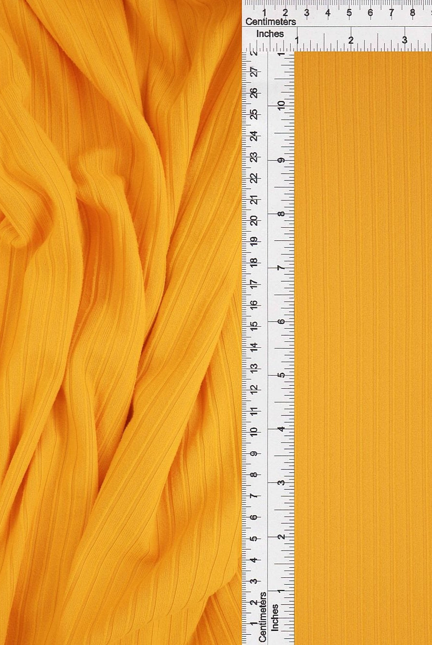 Rib Solid Stretch Knit Fabric - KNT4135