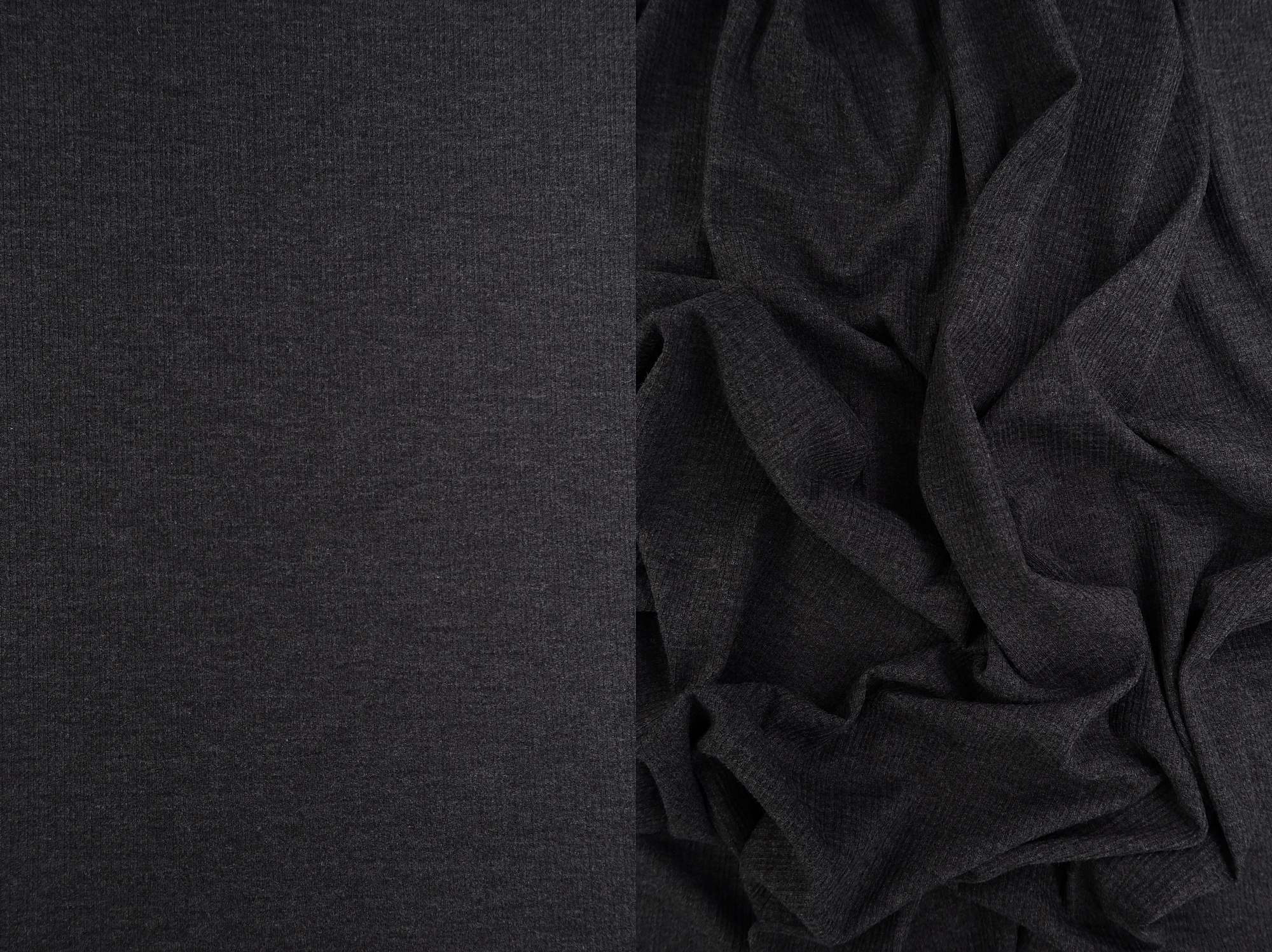 Two-Tone Rib Stretch Knit Fabric - KNT3359-2TONE