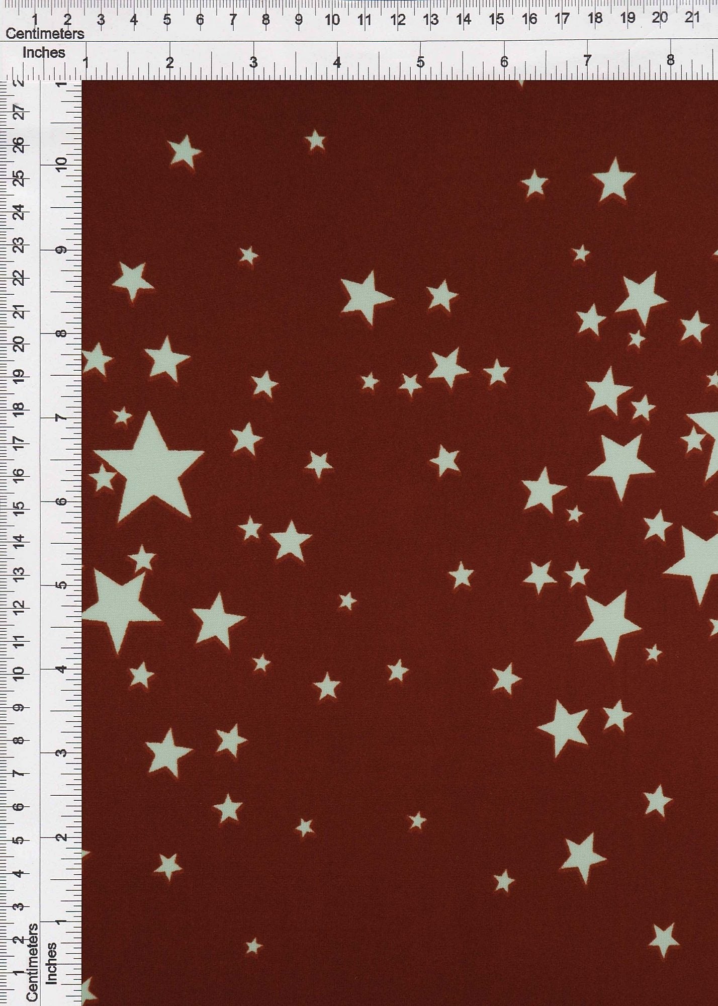 DTY Brushed Star Print Stretch Knit Fabric - KNT2100-DU1561