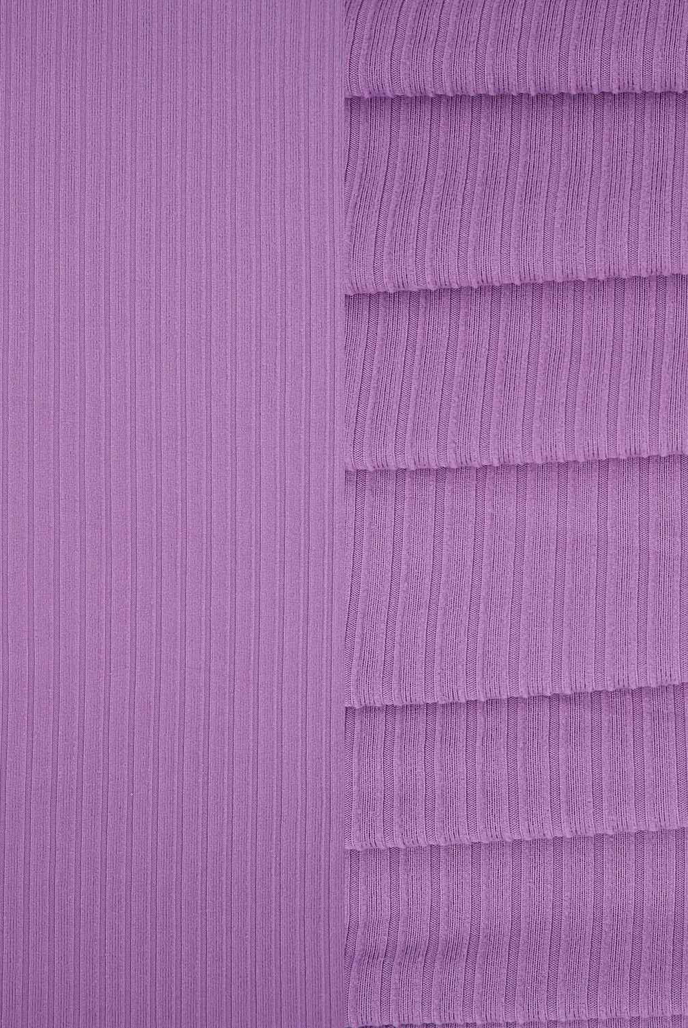 Rib Solid Stretch Knit Fabric - KNT4135