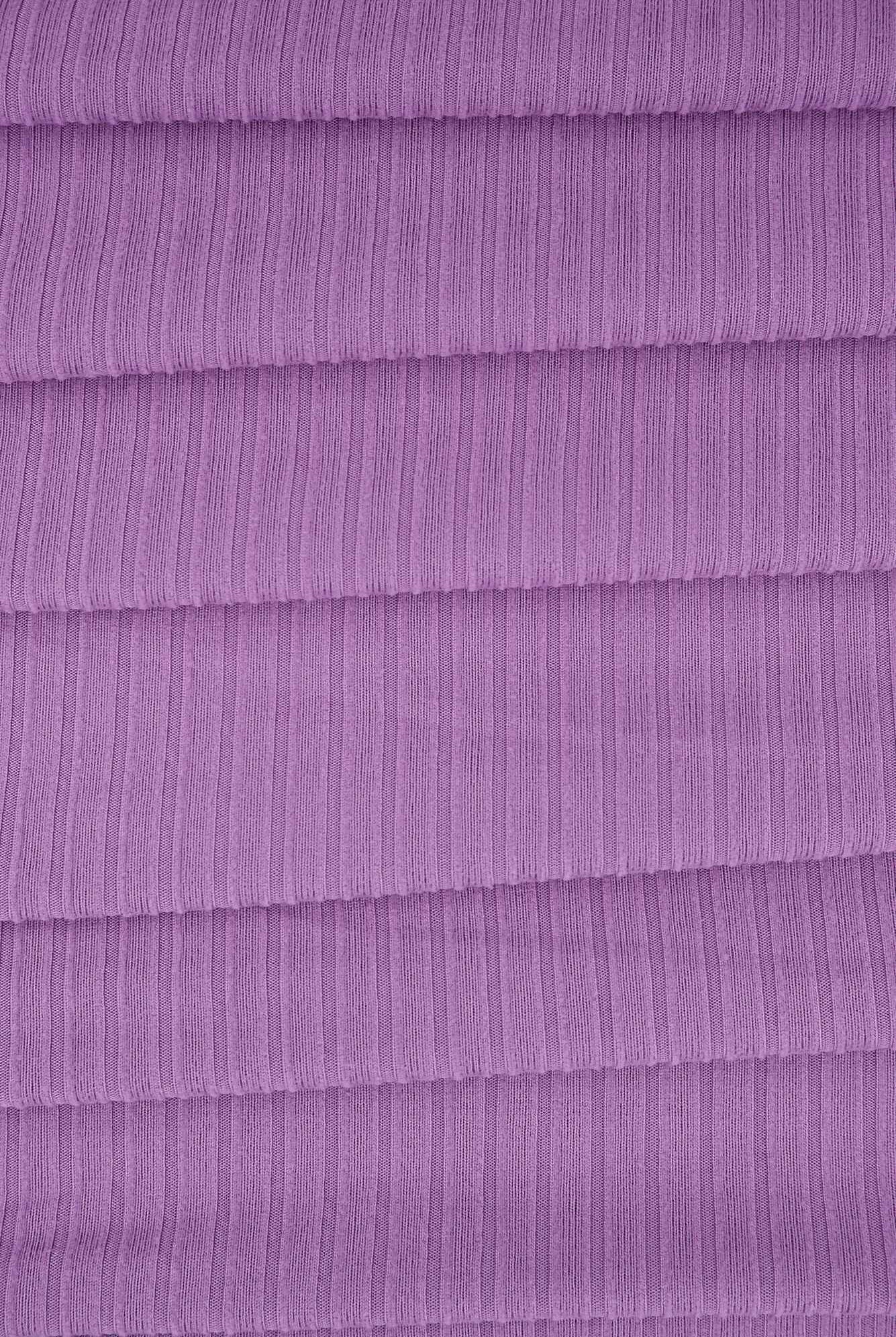 Rib Solid Stretch Knit Fabric - KNT4135