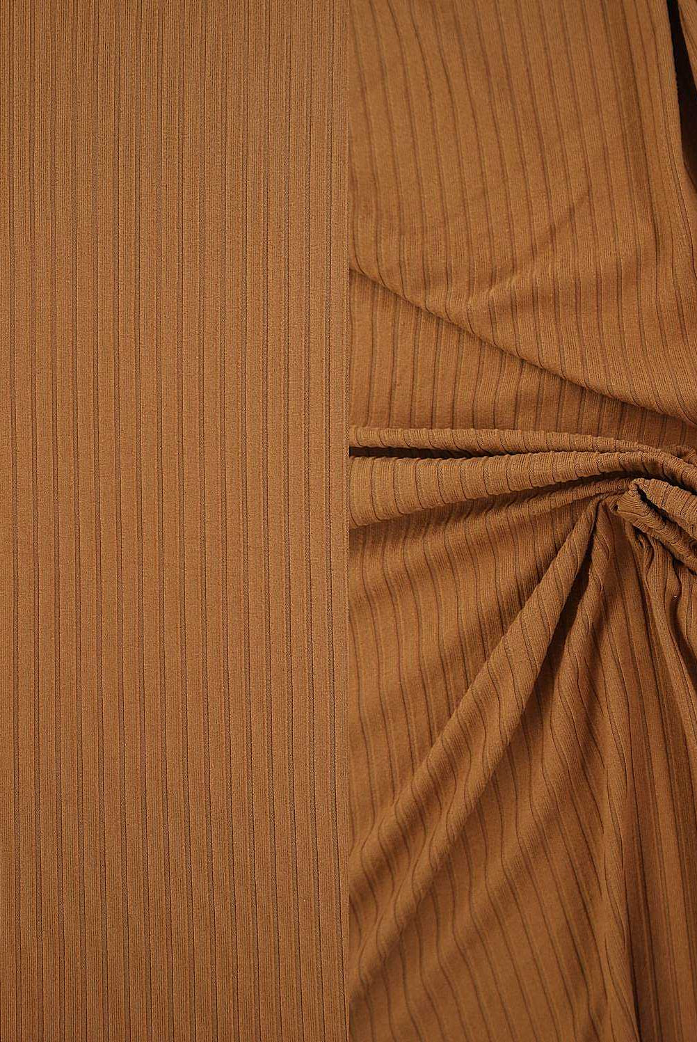 Rib Solid Stretch Knit Fabric - KNT4135