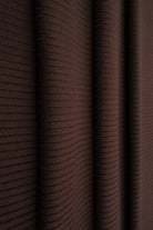 KNT4151 BROWN BODYSUIT DRESS KNIT LOUNGEWEAR NO-PRINT POLYESTER RIB 4X2 SOLID-B SPANDEX STRETCH TOPS YUMMY