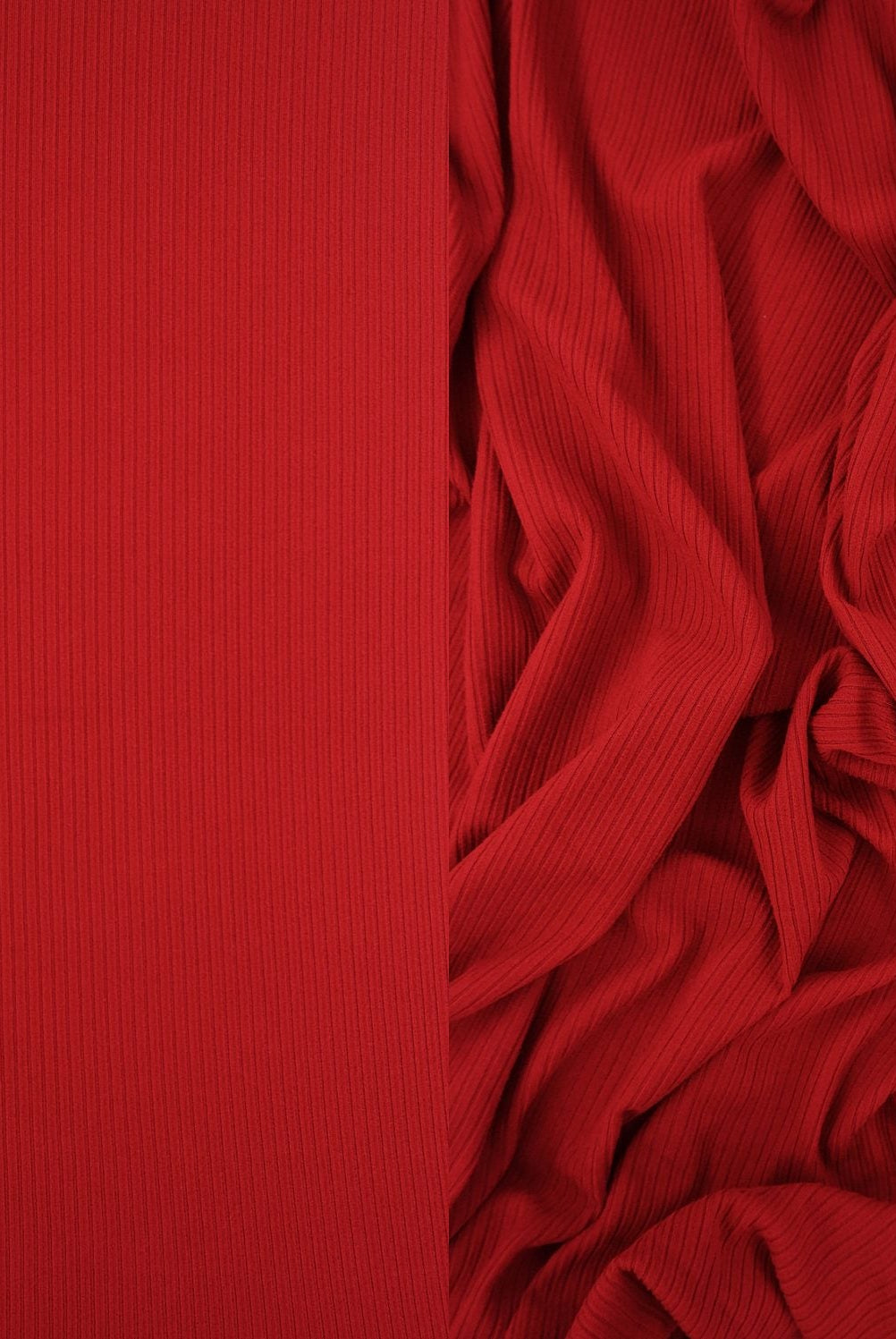 Rib Solid Stretch Knit Fabric - KNT4151