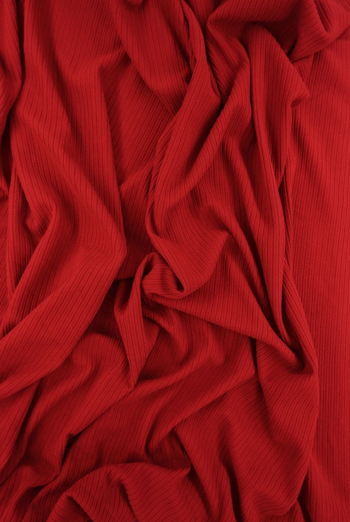 Rib Solid Stretch Knit Fabric - KNT4151