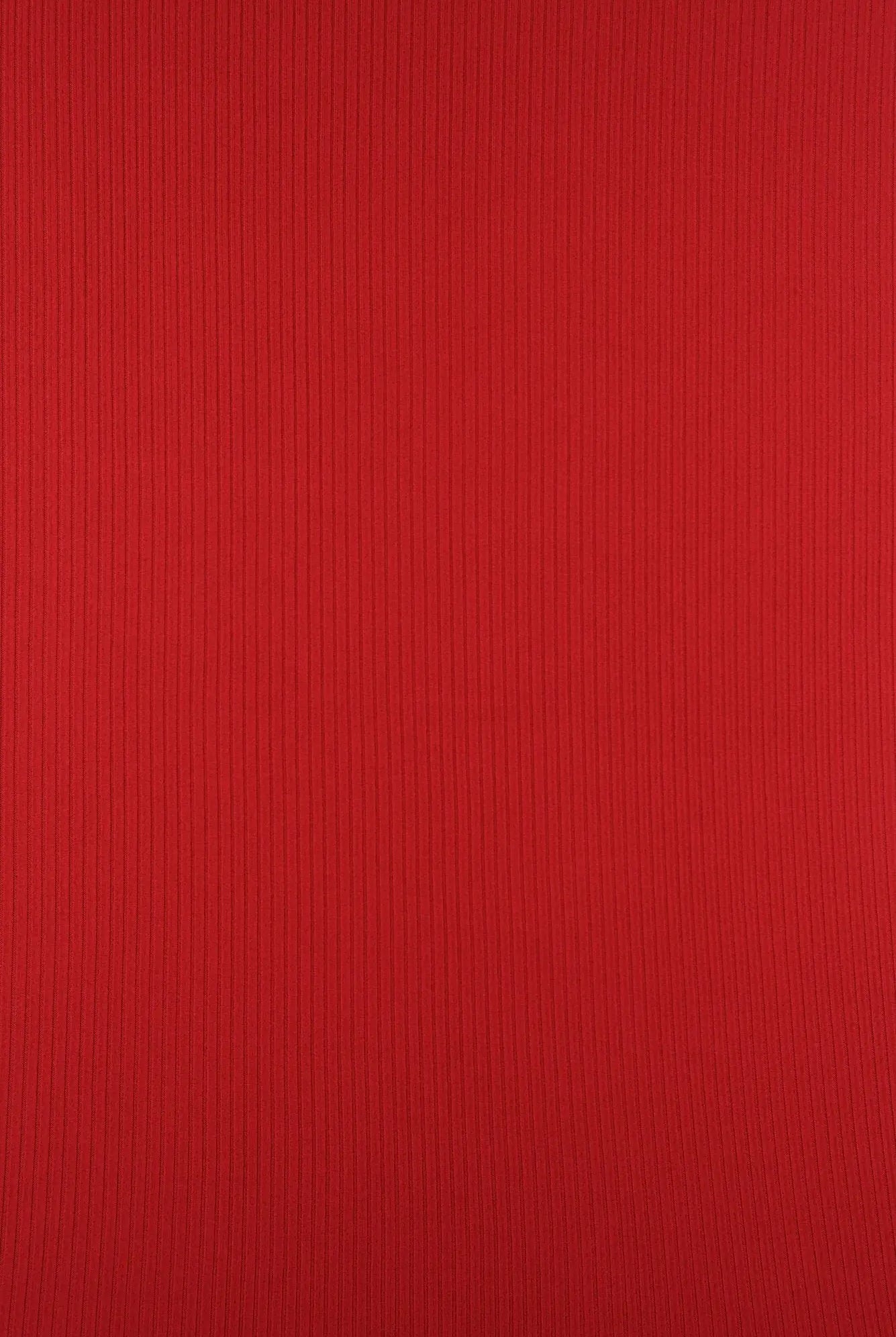 KNT4151 RED BODYSUIT BOTTOMS CAMI DRESS KNIT NO-PRINT POLYESTER RED RIB 4X2 SOLID-B SPANDEX STRETCH TOPS YUMMY