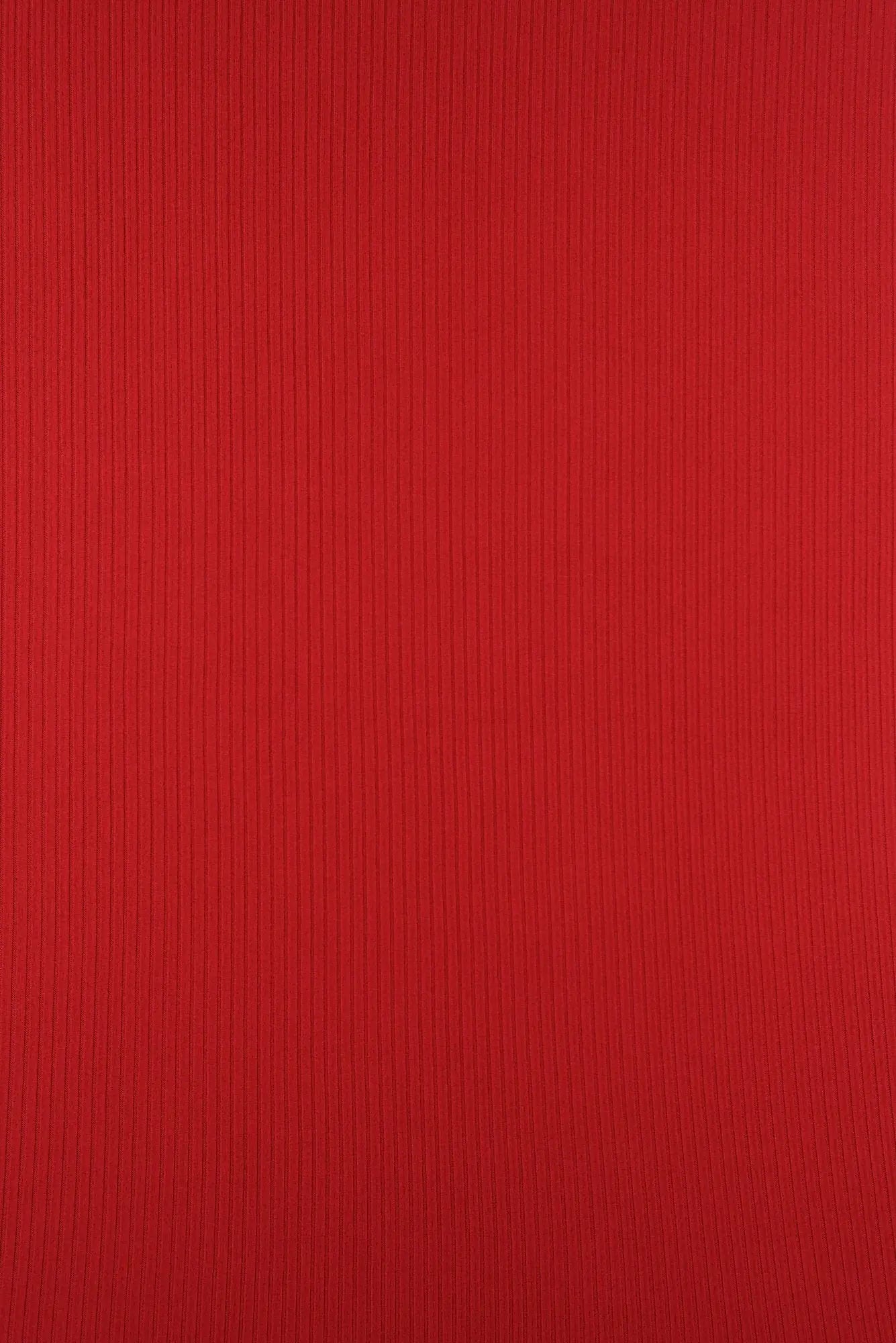 KNT4151 RED BODYSUIT BOTTOMS CAMI DRESS KNIT NO-PRINT POLYESTER RED RIB 4X2 SOLID-B SPANDEX STRETCH TOPS YUMMY