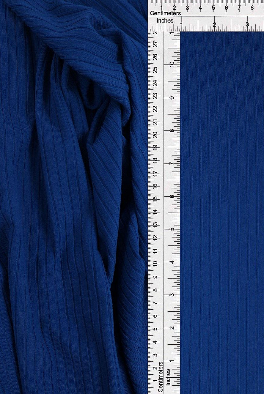 Rib Solid Stretch Knit Fabric - KNT4135