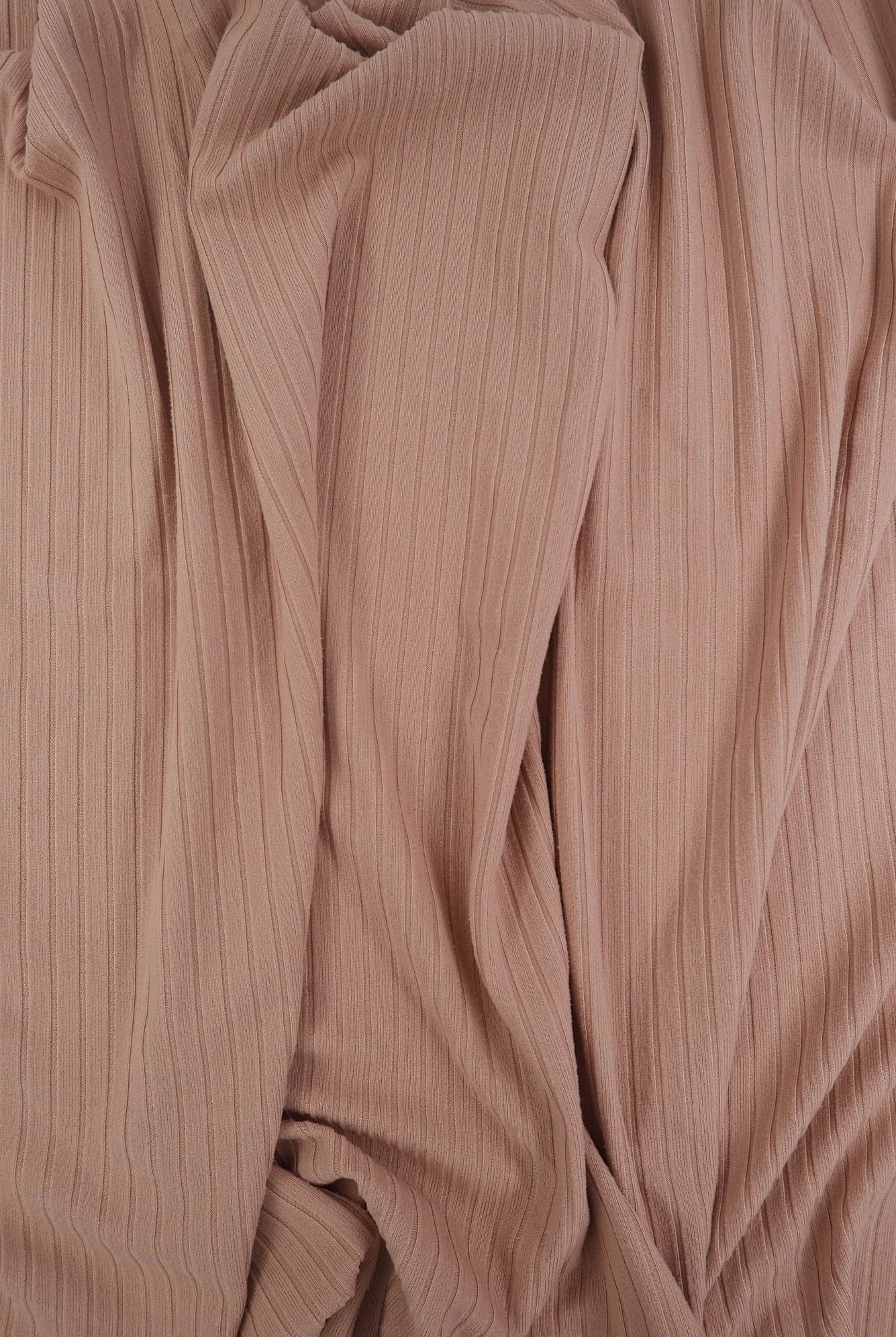 Rib Solid Stretch Knit Fabric - KNT4135