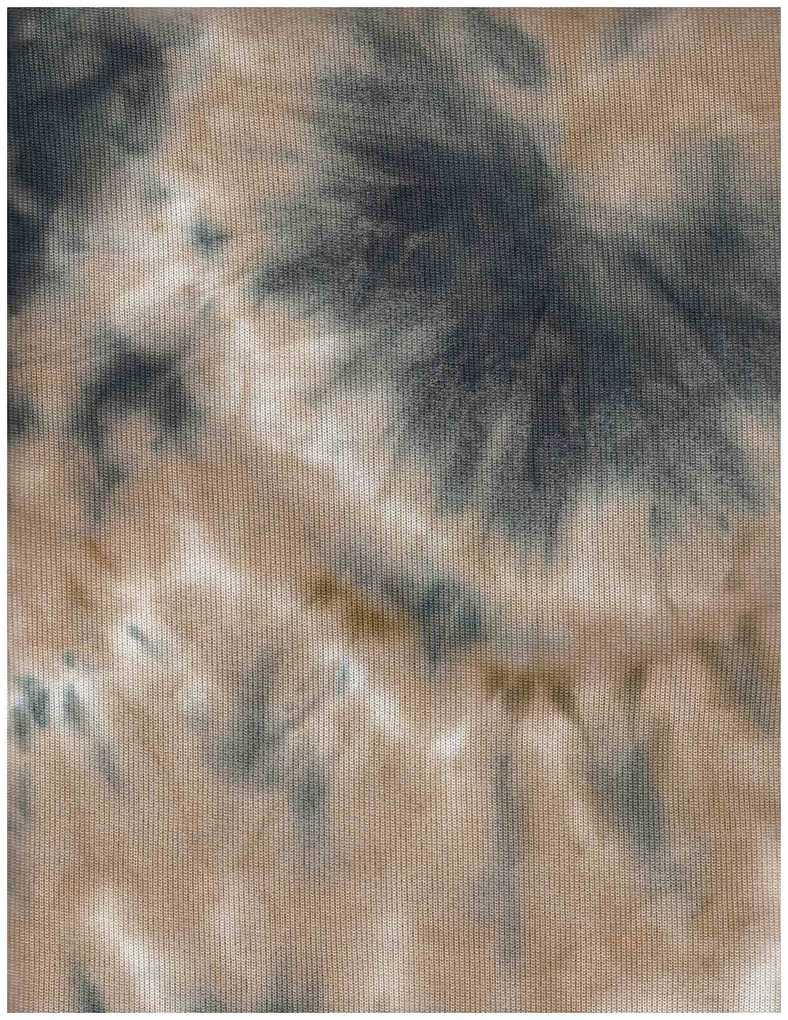 Brushed Tie-Dye Stretch Knit Fabric - KNT4354