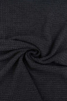 KNT4190 CHARCOAL ACTIVEWEAR BOTTOMS CAMI DRESS KNIT LOUNGEWEAR NO-PRINT POLYESTER RAYON SOLID SPANDEX STRETCH SWEATER TOPS TUNICS WAFFLE