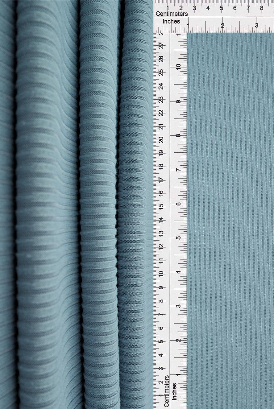 Rib Solid Stretch Knit Fabric - KNT4151