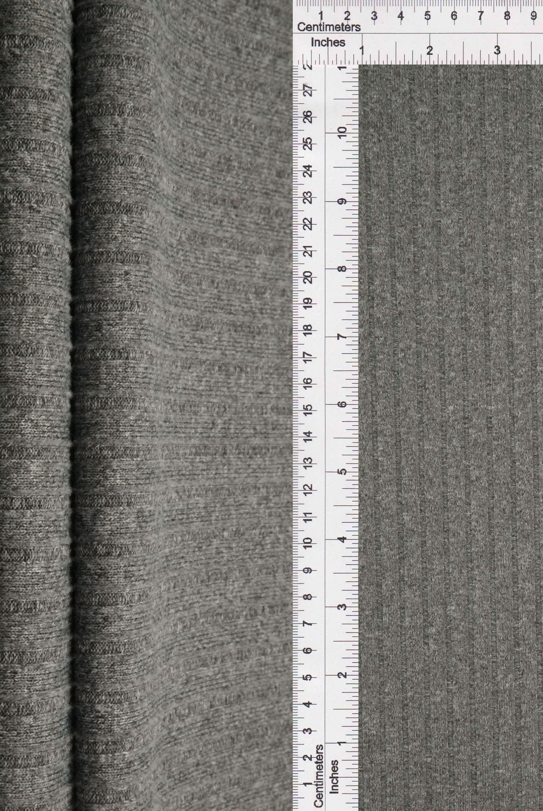 Rib Solid Stretch Knit Fabric - KNT4135