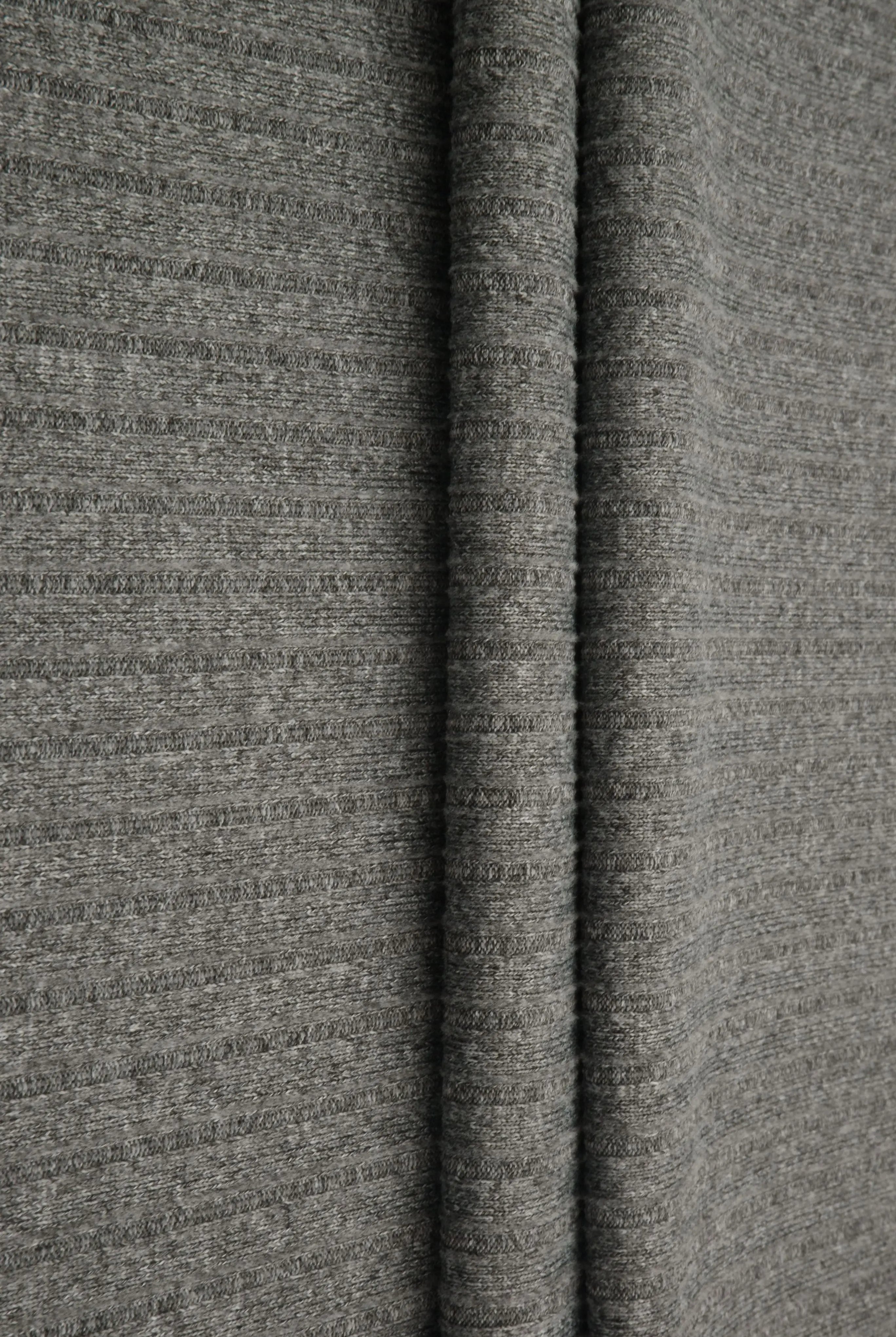 KNT4135 HT.GREY ACTIVEWEAR BIKER SHORTS BODYSUIT BOTTOMS CAMI DRESS GREY KNIT LOUNGEWEAR NO-PRINT PANTS POLYESTER RIB 8X3 SOLID SPANDEX STRETCH SUBLIMATION T-SHIRT TOPS TUNICS YUMMY