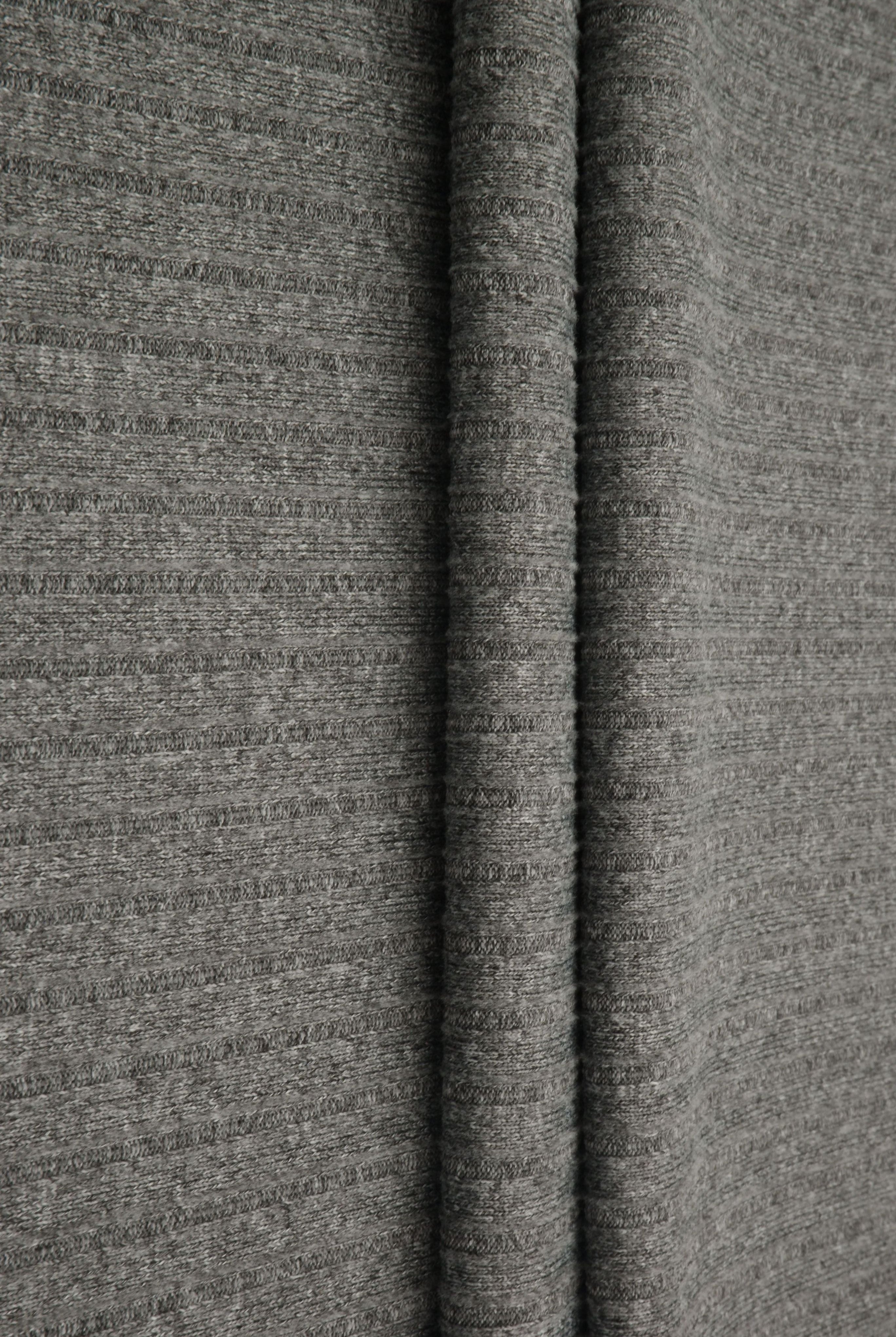 Rib Solid Stretch Knit Fabric - KNT4135