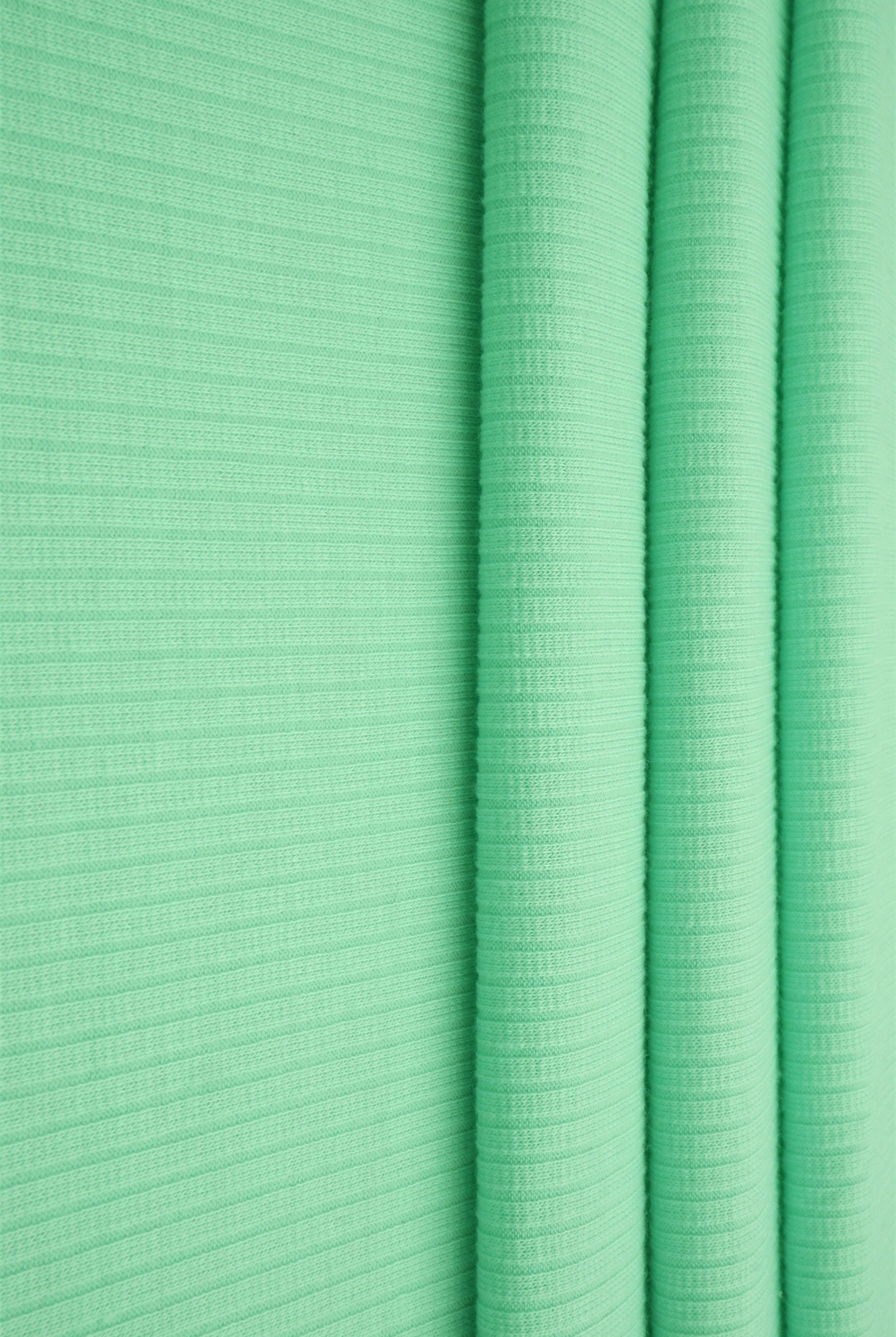 Rib Solid Stretch Knit Fabric - KNT3422