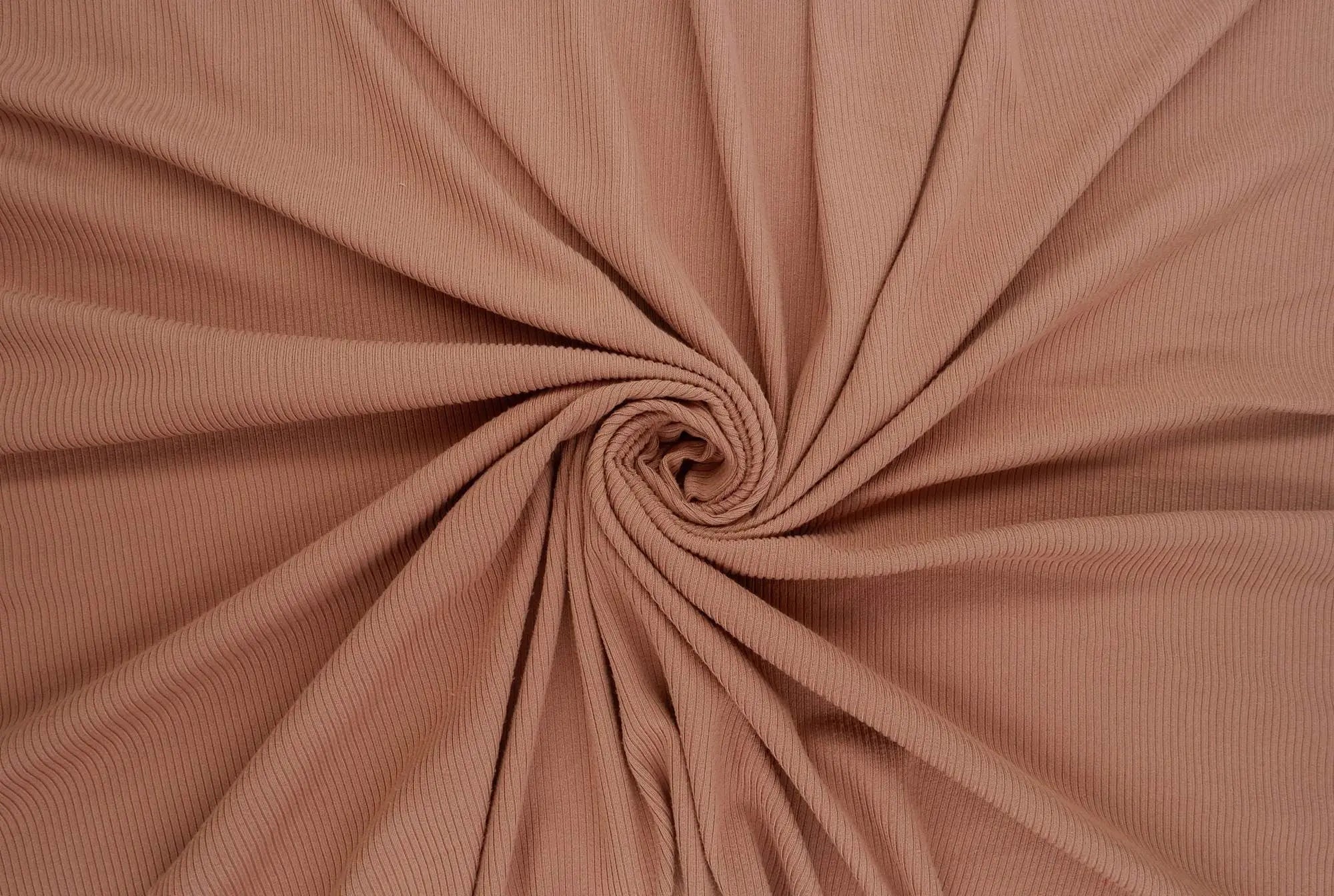 Rib Solid Stretch Knit Fabric - KNT4114