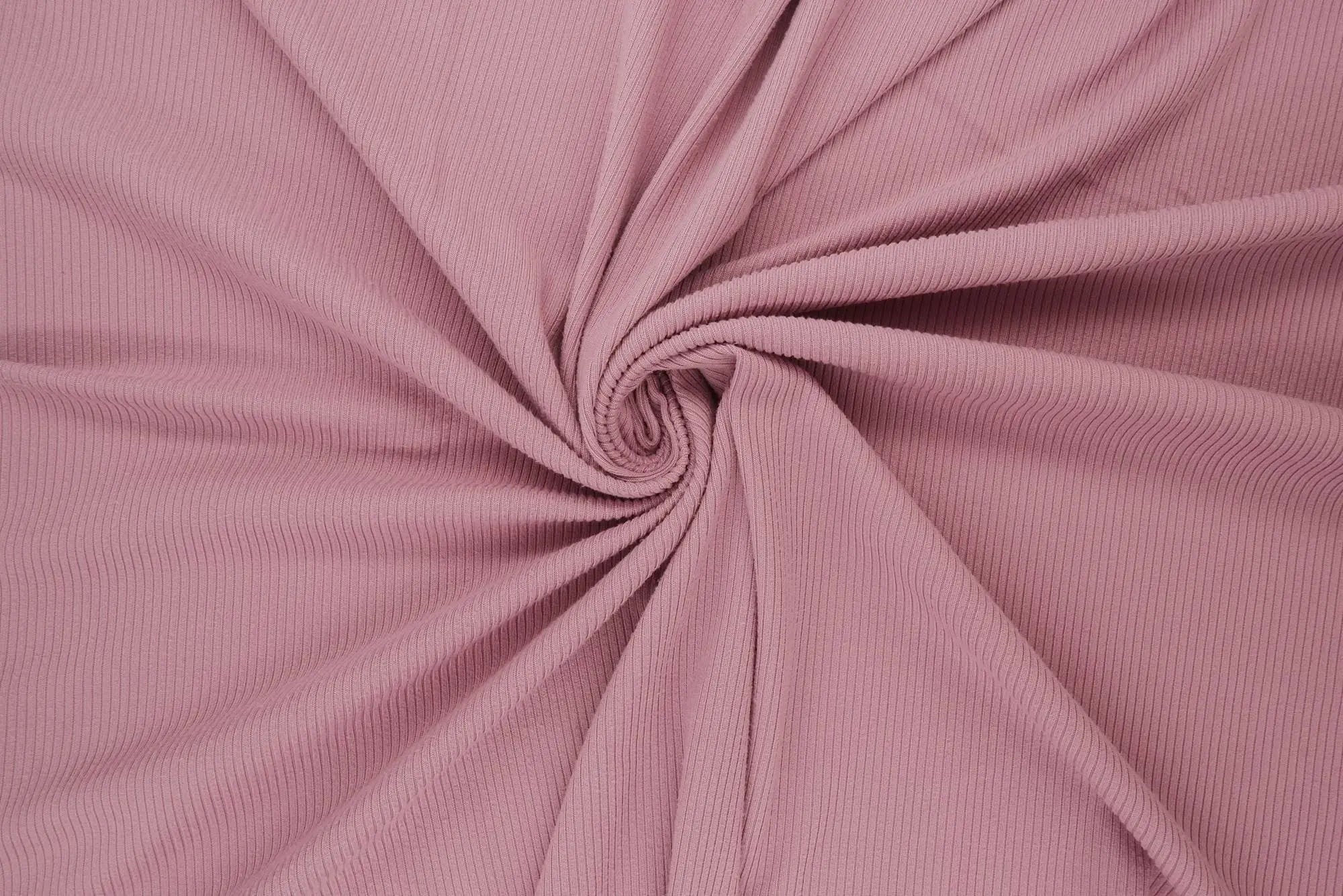 Rib Solid Stretch Knit Fabric - KNT4114