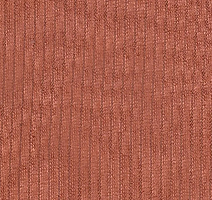 KNT4151 AUTUMN LEAF ACTIVEWEAR BIKER SHORTS BODYSUIT BOTTOMS CAMI DRESS KNIT NO-PRINT POLYESTER RIB 4X2 RUST SKIRTS SOLID-B SPANDEX STRETCH T-SHIRT TOPS YUMMY