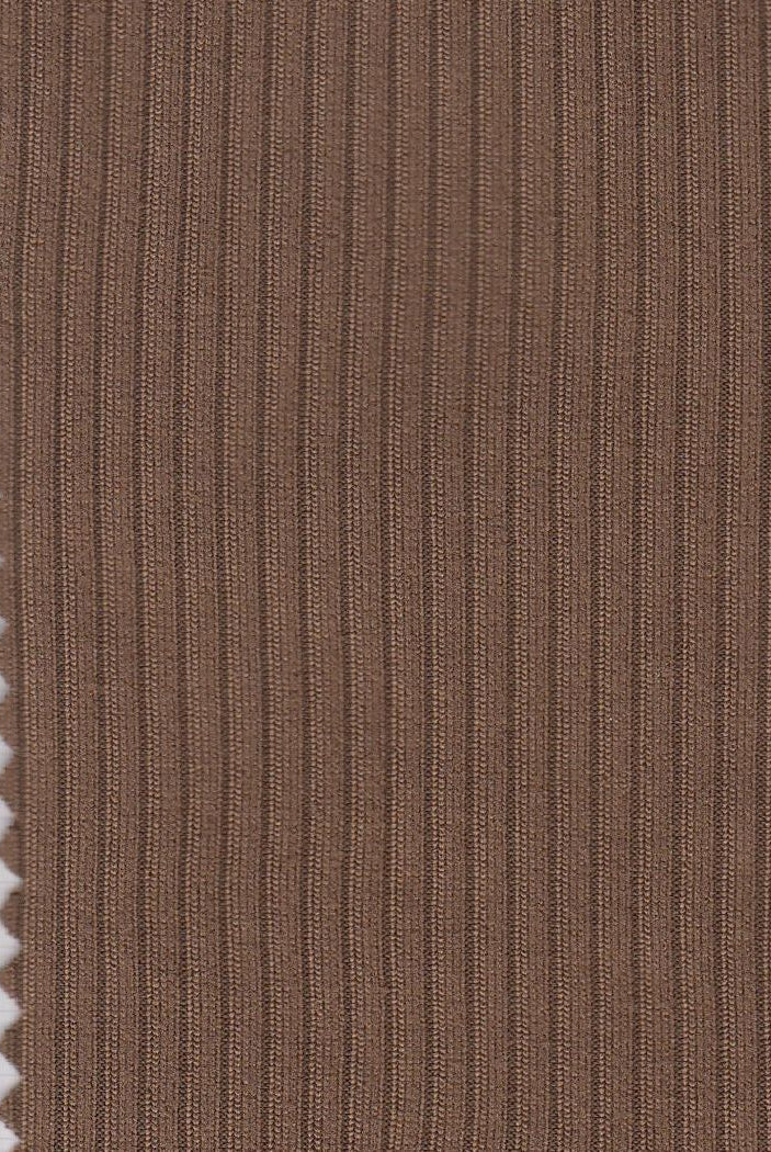 KNT4151 BROWN COCO BODYSUIT BROWN DRESS KNIT LOUNGEWEAR NO-PRINT POLYESTER RIB 4X2 SKIRTS SOLID-B SPANDEX STRETCH TOPS YUMMY