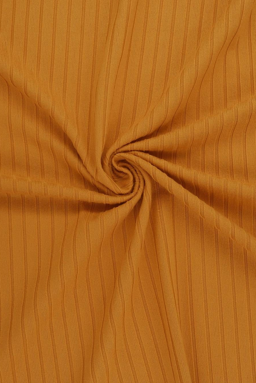 Rib Solid Stretch Knit Fabric - KNT4135