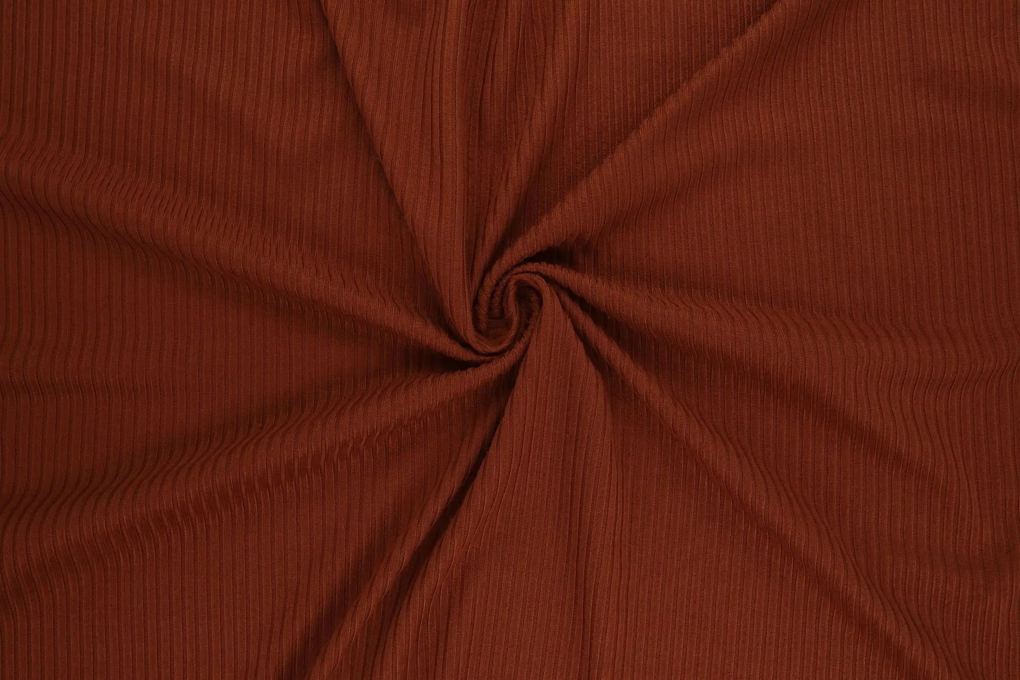 KNT4151 BRICK BODYSUIT BOTTOMS CAMI DRESS KNIT NO-PRINT POLYESTER RIB 4X2 RUST SOLID-B SPANDEX STRETCH TOPS YUMMY