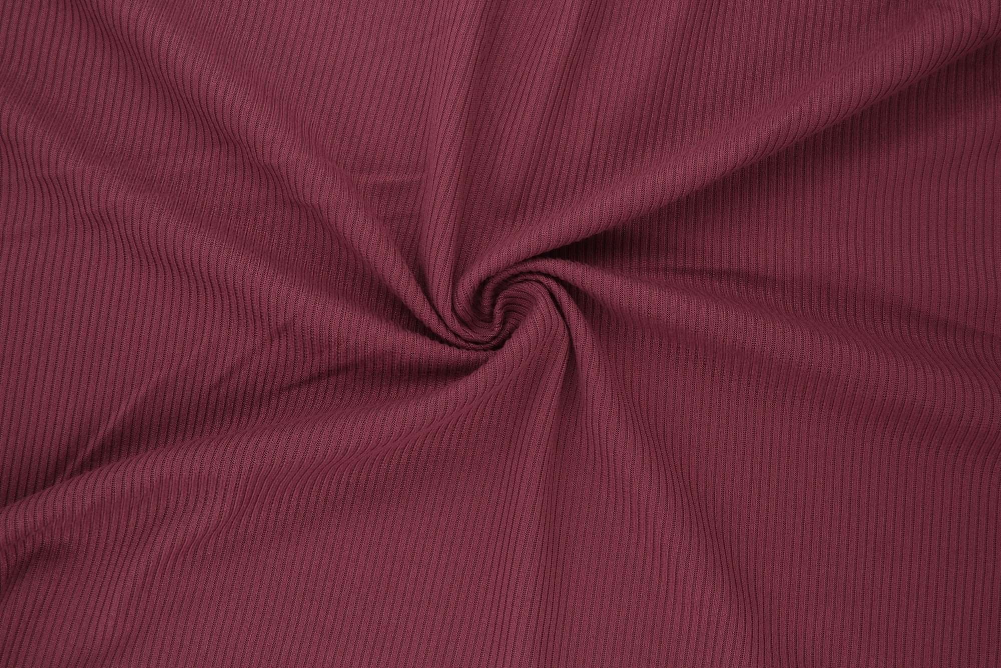 Rib Solid Stretch Knit Fabric - KNT4114