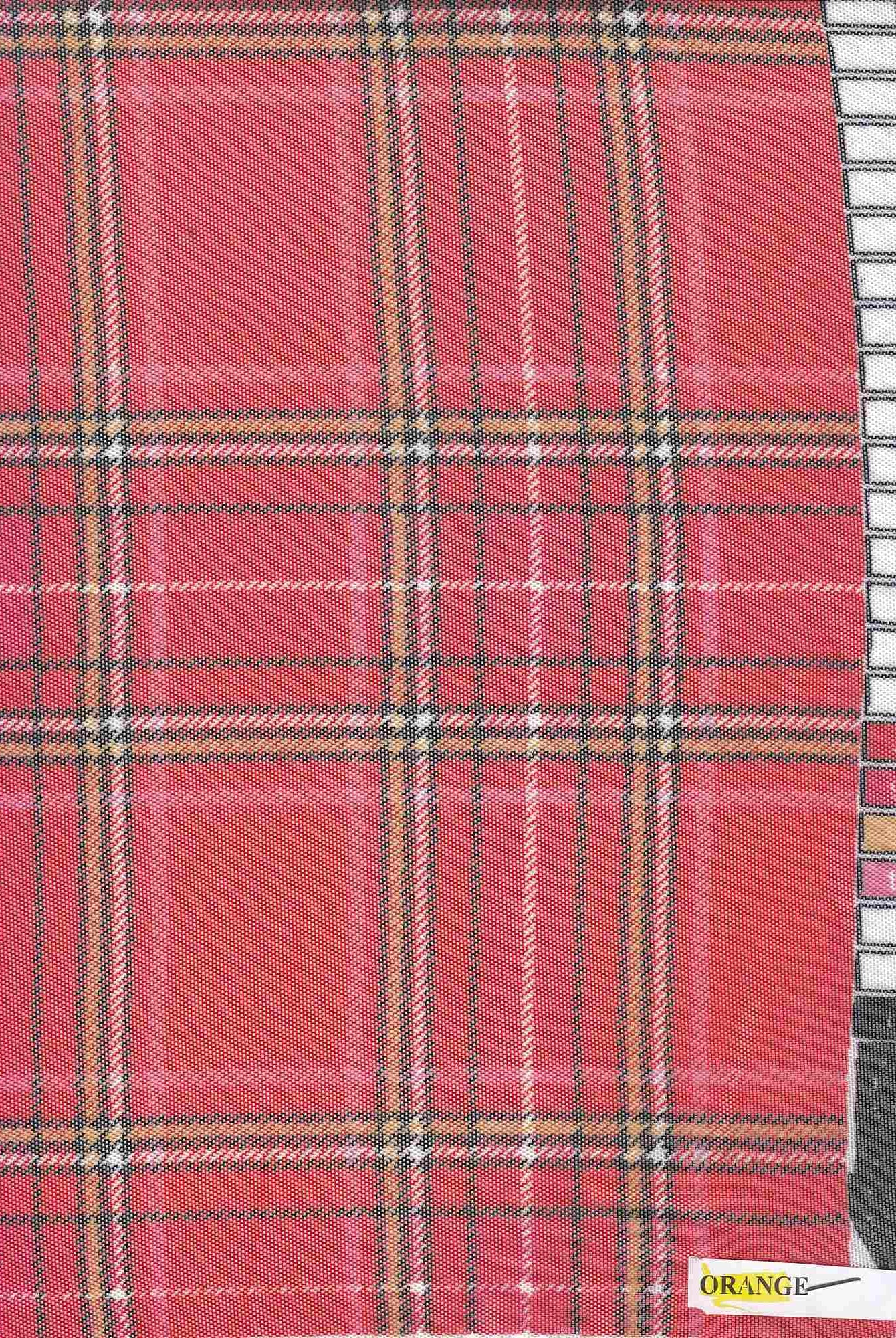 MESH-Q10125 ORANGE BLACK BLOUSE BODYSUIT CAMI FLOCKING LOUNGEWEAR MESH ORANGE PLAID POLYESTER PRINT RED SPANDEX STRETCH TOPS TUNICS WHITE