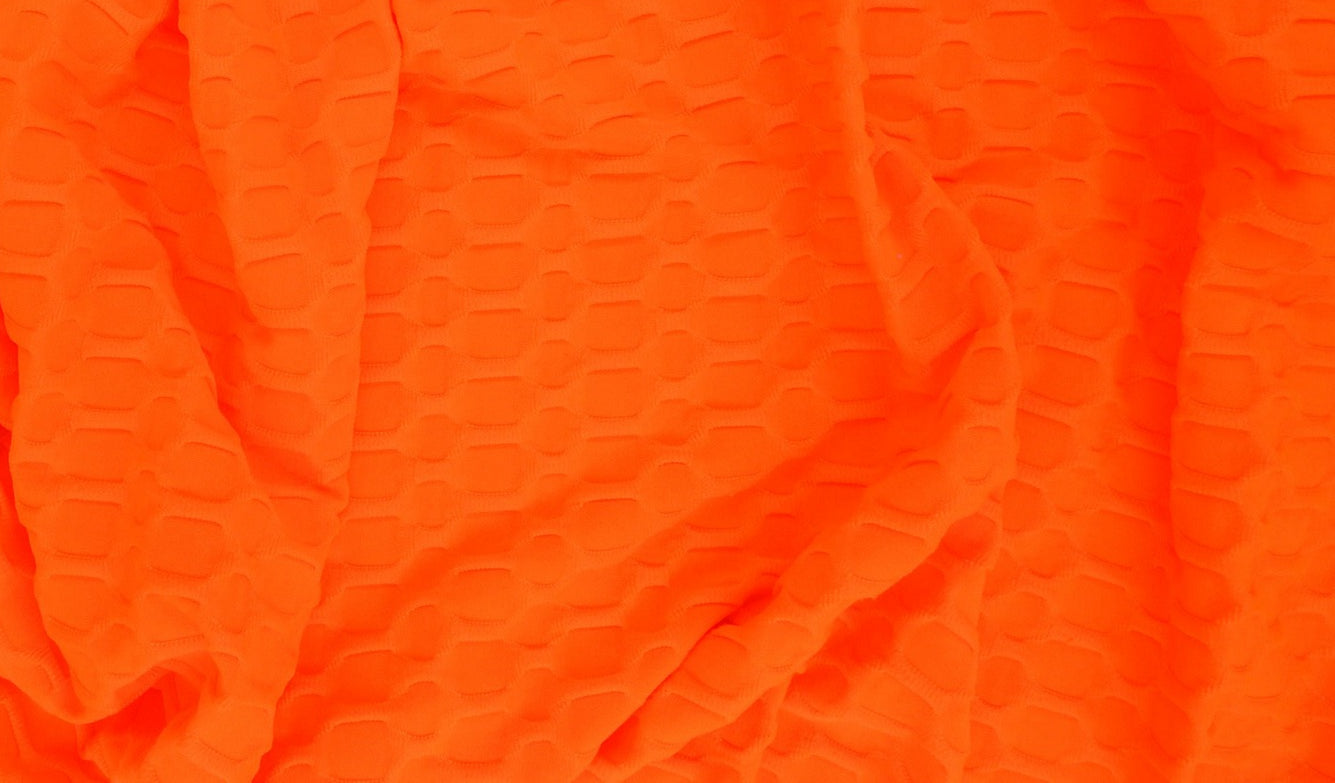 KNT4360 N.ORANGE ACTIVEWEAR BIKER SHORTS BODYSUIT BOTTOMS DRESS KNIT LOUNGEWEAR NO-PRINT PANTS POLYESTER SKIRTS SOLID SPANDEX STRETCH TOPS TUNICS