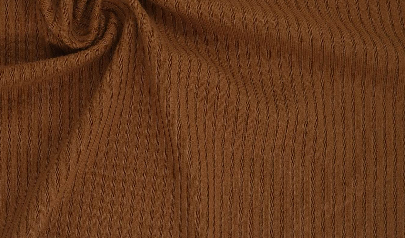 KNT4151 THRUSH BODYSUIT BROWN DRESS KNIT LOUNGEWEAR NO-PRINT POLYESTER RIB 4X2 SOLID-B SPANDEX STRETCH TOPS YUMMY