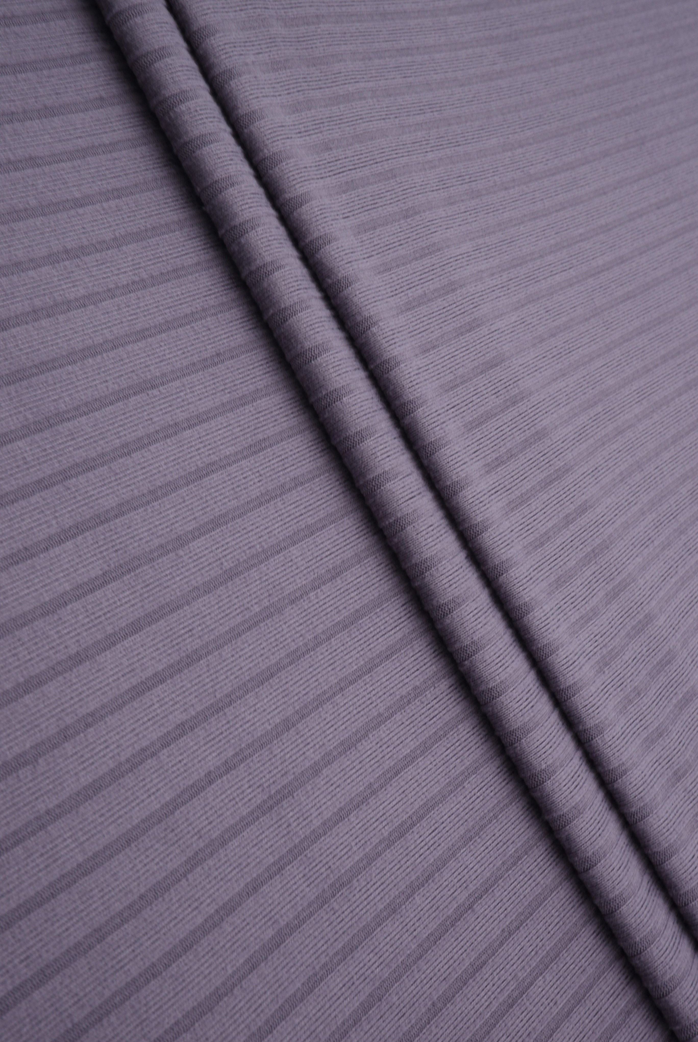 Rib Solid Stretch Knit Fabric - KNT4135