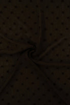 HIMLT-4220 BROWN BLOUSE BODYSUIT BOTTOMS BROWN CAMI DRESS HI-MULTI NO-PRINT NON STRETCH PANTS POLYESTER SKIRTS SOLID SWISS DOT TOPS WOVEN