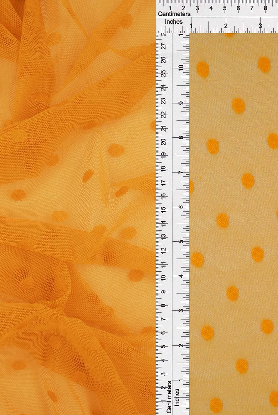 Polka Dot Mesh Stretch Fabric - MESH-3698