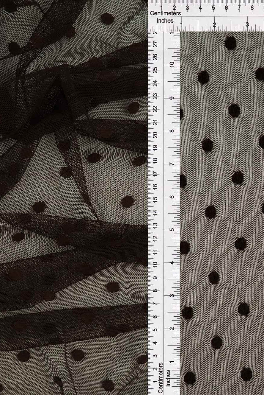 Polka Dot Mesh Stretch Fabric - MESH-3698