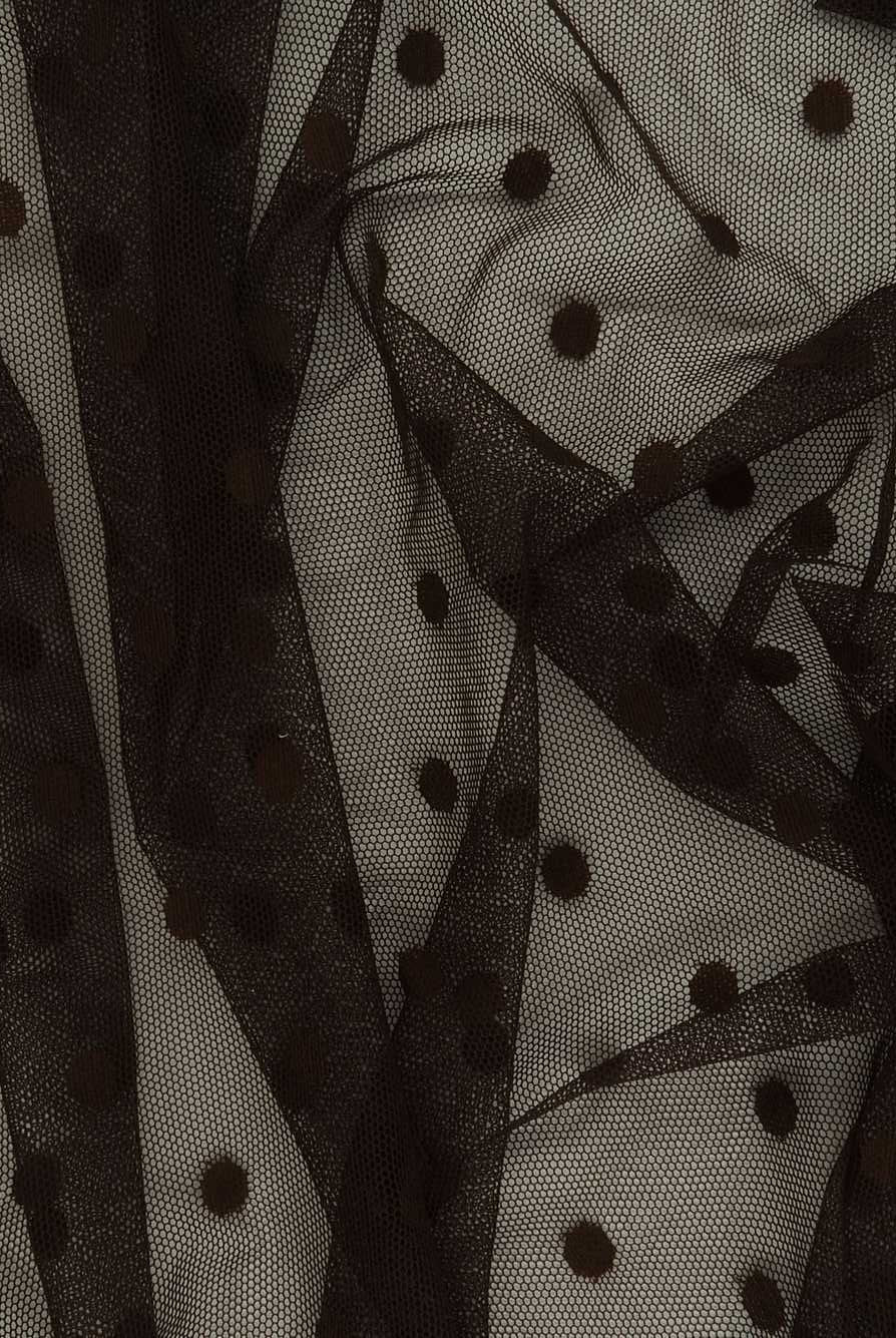 Polka Dot Mesh Stretch Fabric - MESH-3698
