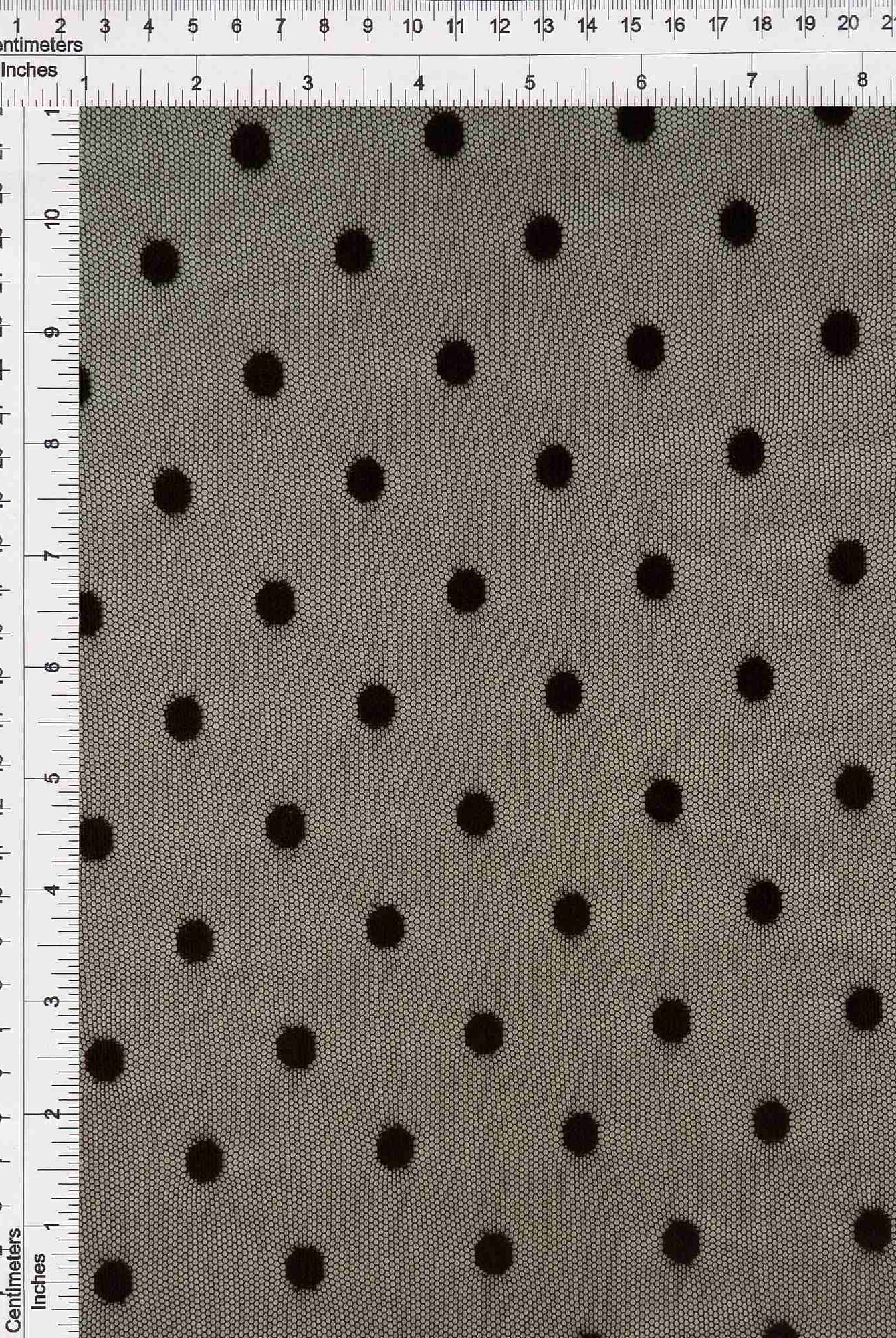Polka Dot Mesh Stretch Fabric - MESH-3698