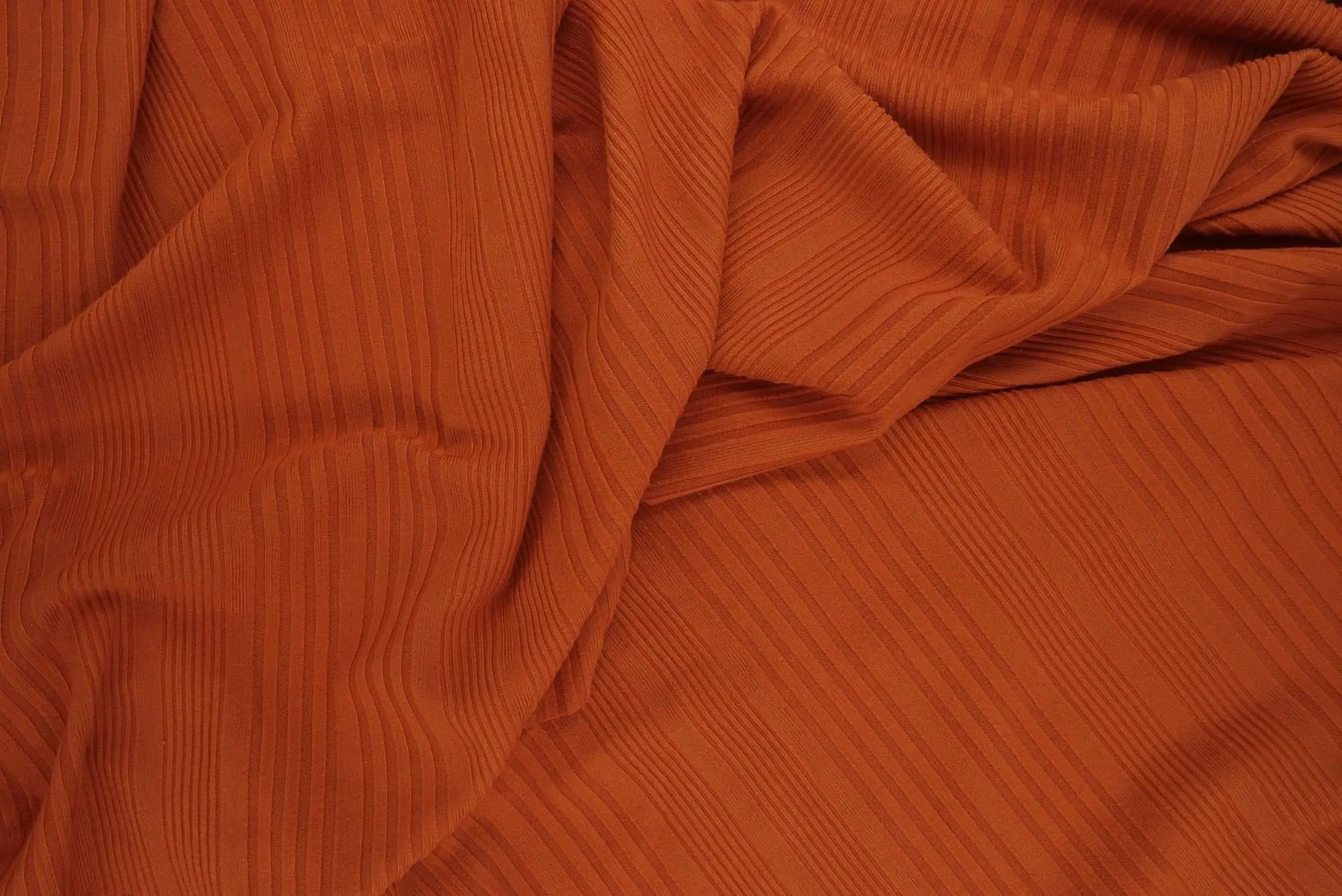 Rib Solid Stretch Knit Fabric - KNT4387