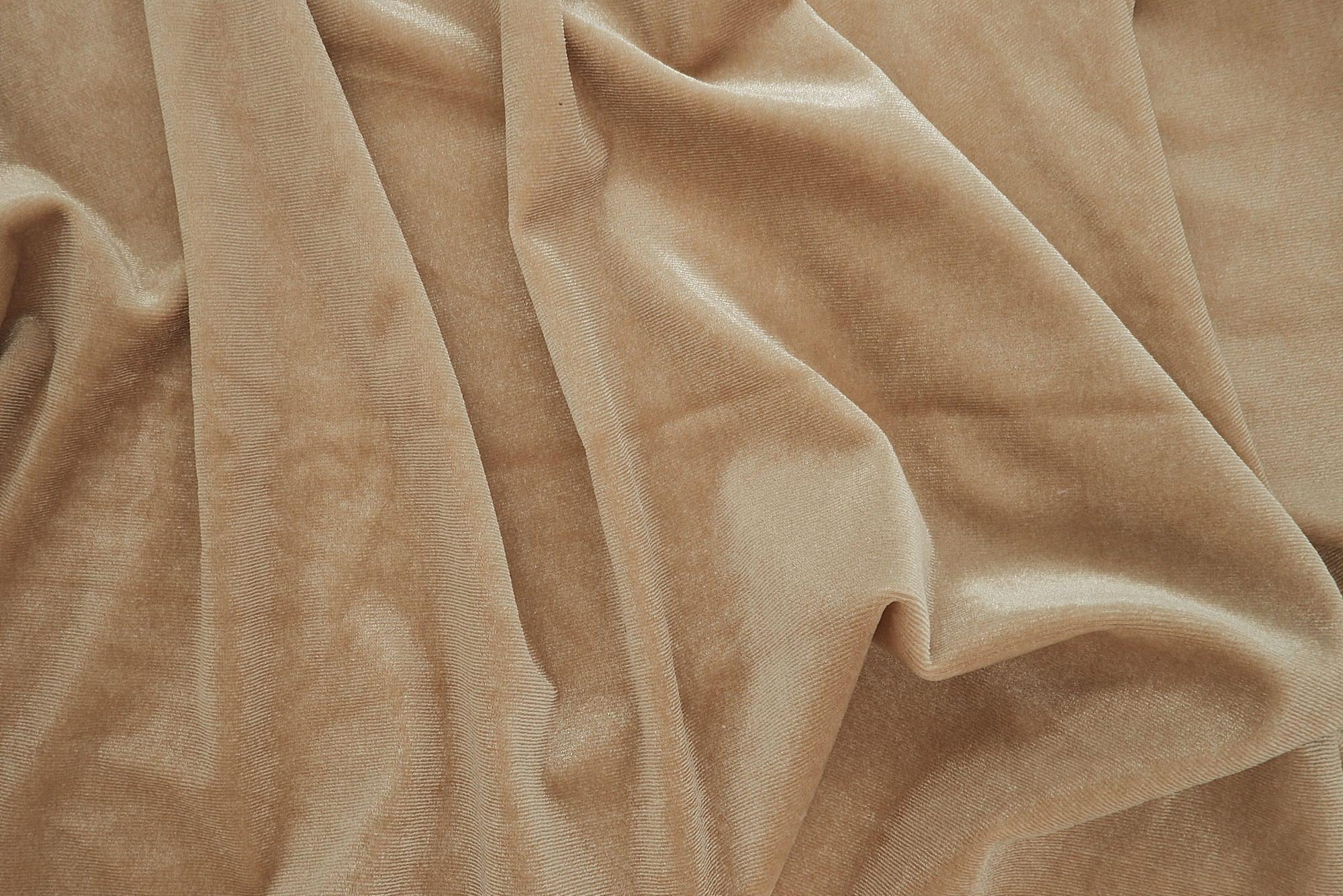 Velvet Solid Stretch Knit Fabric - KNT3850