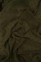 HIMLT-4220 OLIVE LT BLOUSE BODYSUIT BOTTOMS CAMI DRESS GREEN HI-MULTI NO-PRINT NON STRETCH PANTS POLYESTER SKIRTS SOLID SWISS DOT TOPS WOVEN