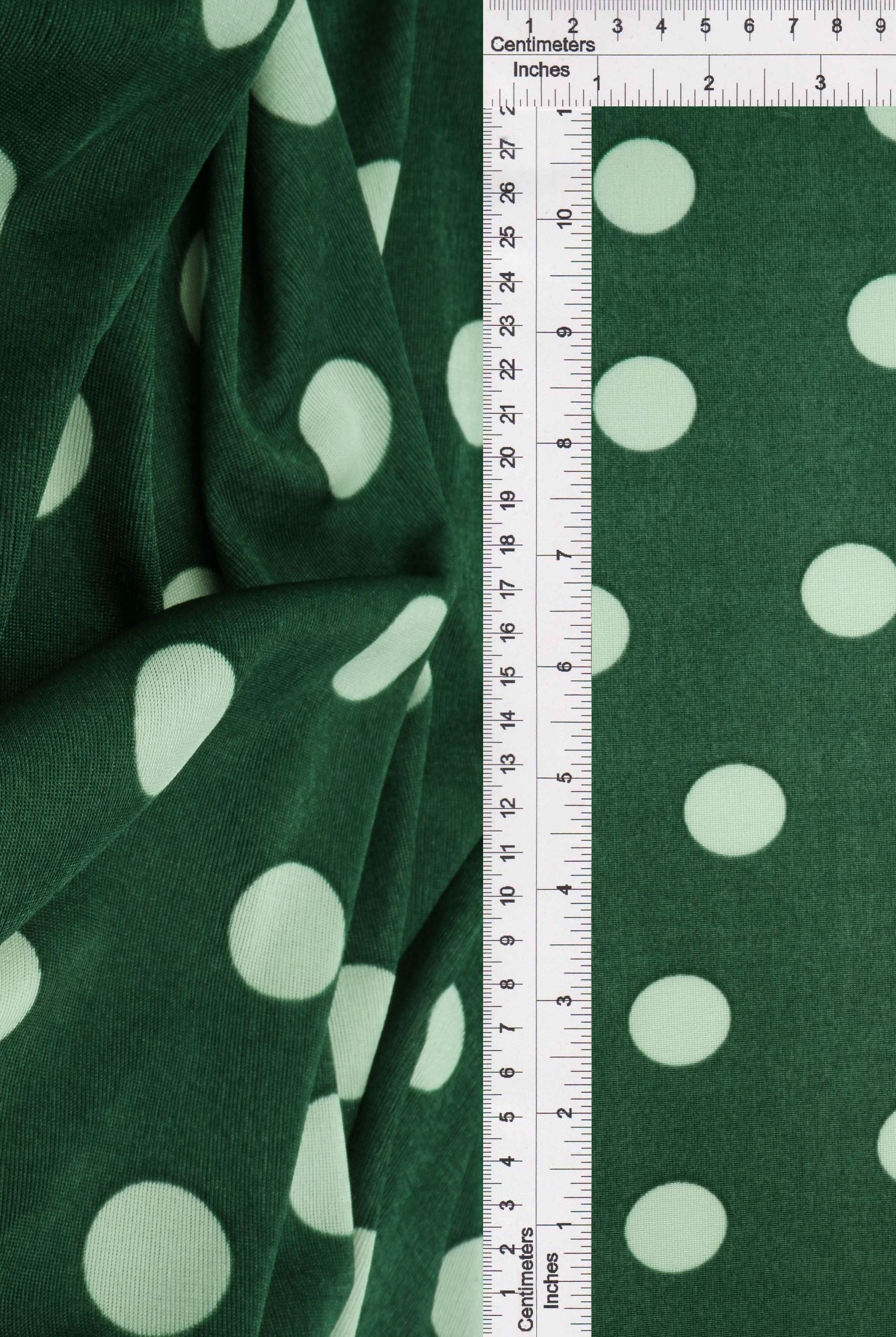 Ribbed Polka Dot Stretch Knit Fabric - KNT3963-DU1960